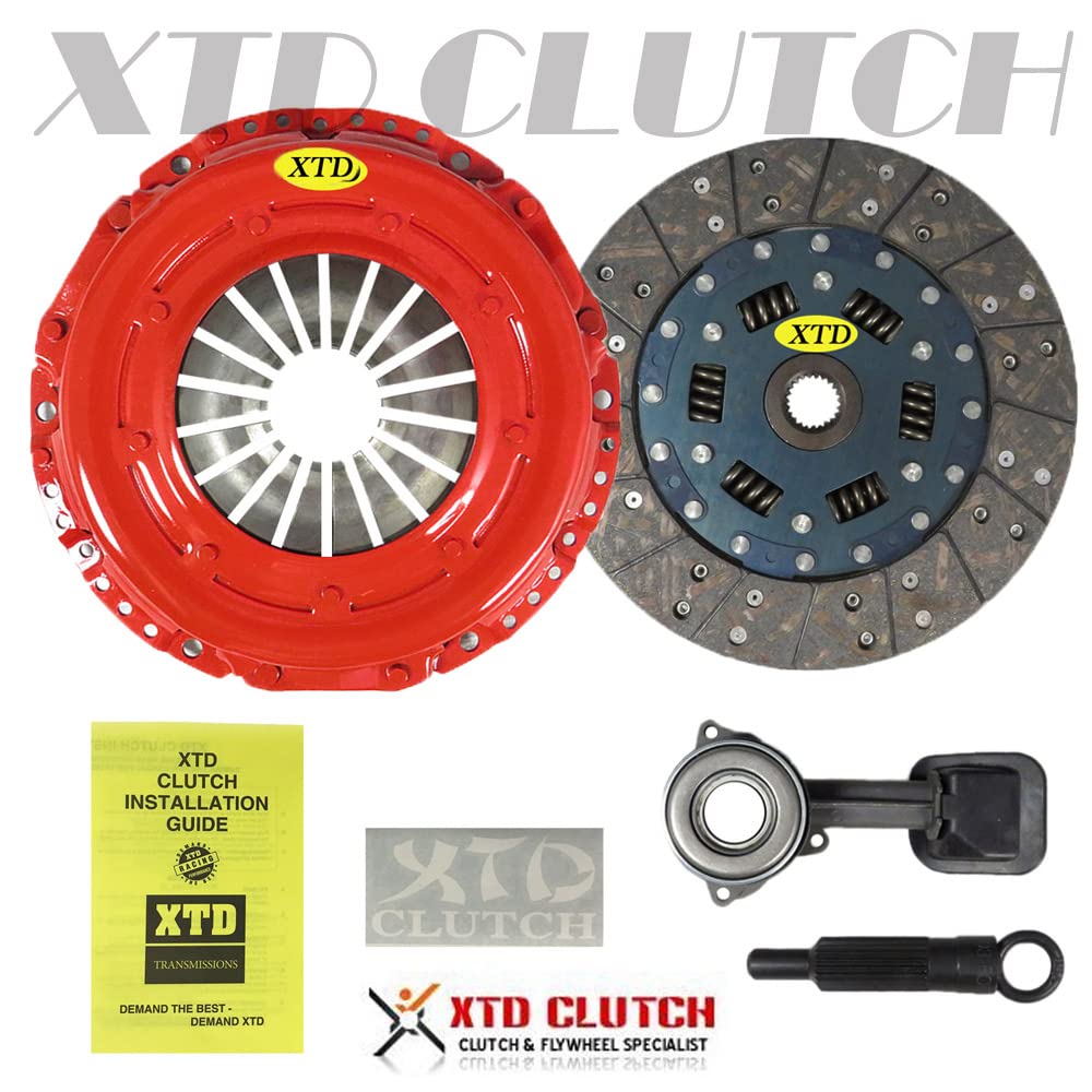 Xtd Stage 2 Performance Clutch Kit Compatible With 2000 2001 2002 2003 2004 Ford Focus S2, Se, Zts, Ztw, Zx3, Zx5 2.0L Dohc W/Slave Cylinder