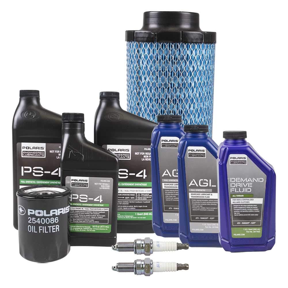 Polaris Oem Fluid & Oil Change Kit Air Filter Spark Plugs For 2014-2019 Rzr Xp 1000