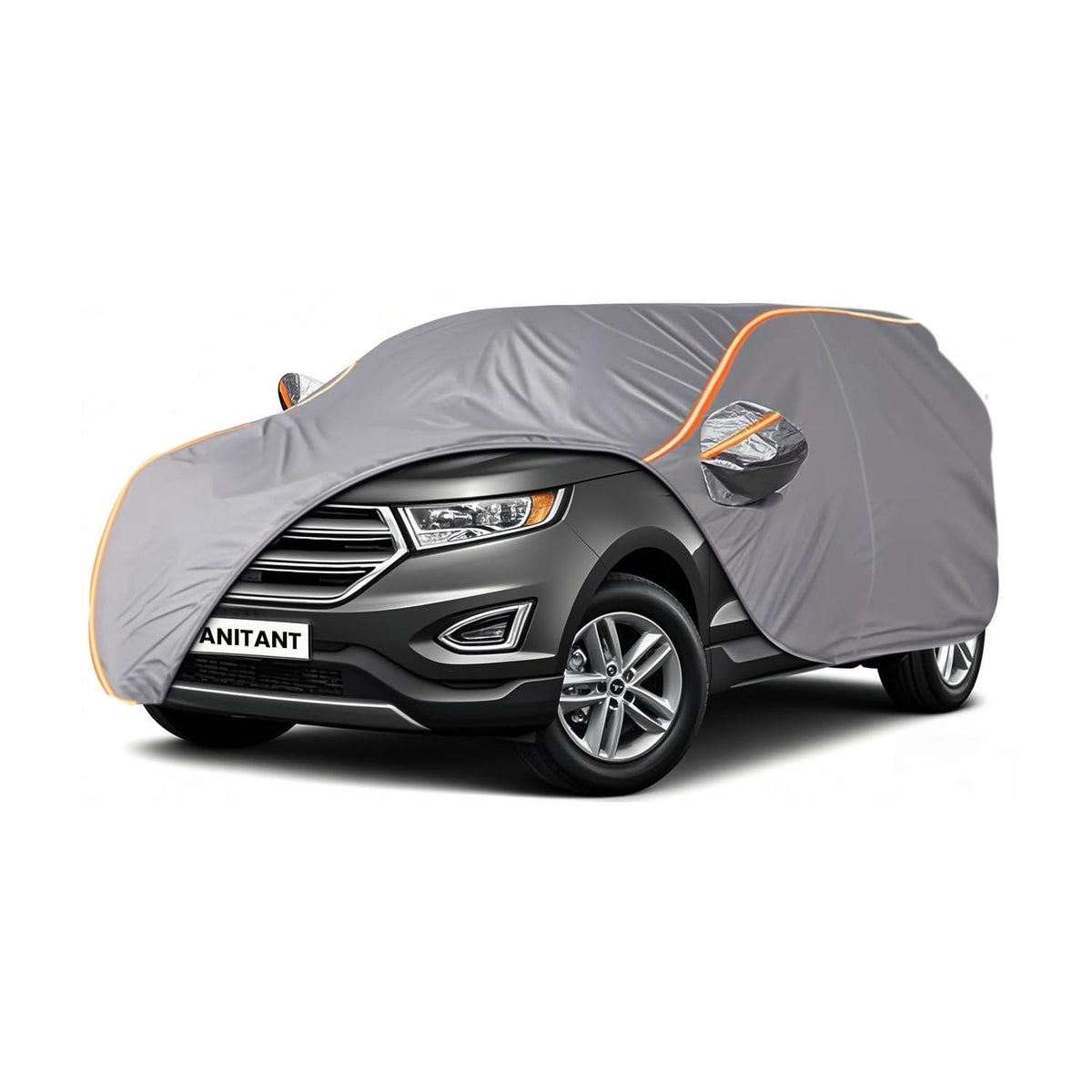 ANITANT Custom Fit Ford Edge Car Cover 2013-2025 Outdoor Waterproof Car Cover All Weather with Door Zipper Cotton Lining Scratch
