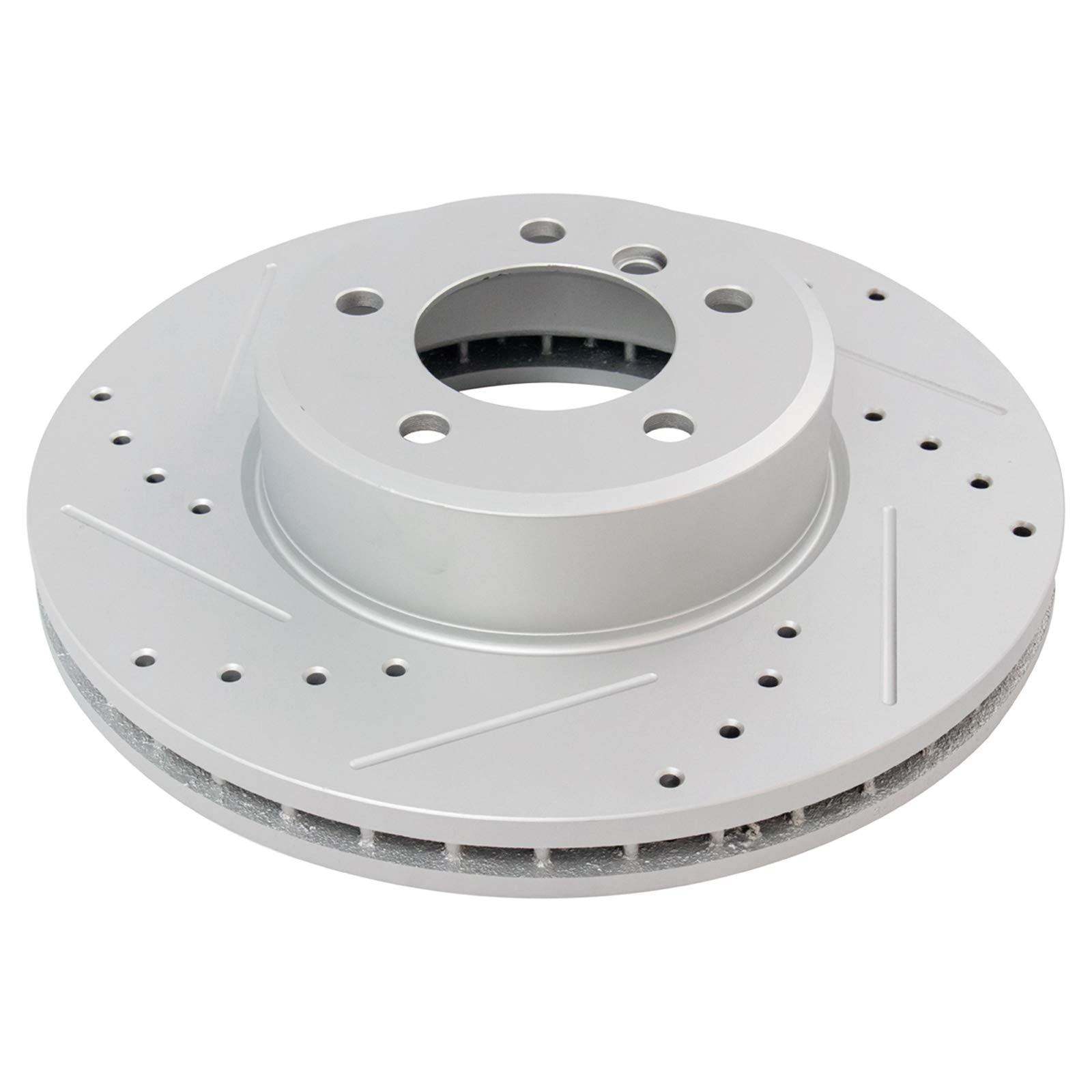 Trq Front Performance Brake Rotors Set Vented Premium G-Coated Compatible With 2004-2007 Bmw 525I 2007 525Xi 2008-2010 528I 2009