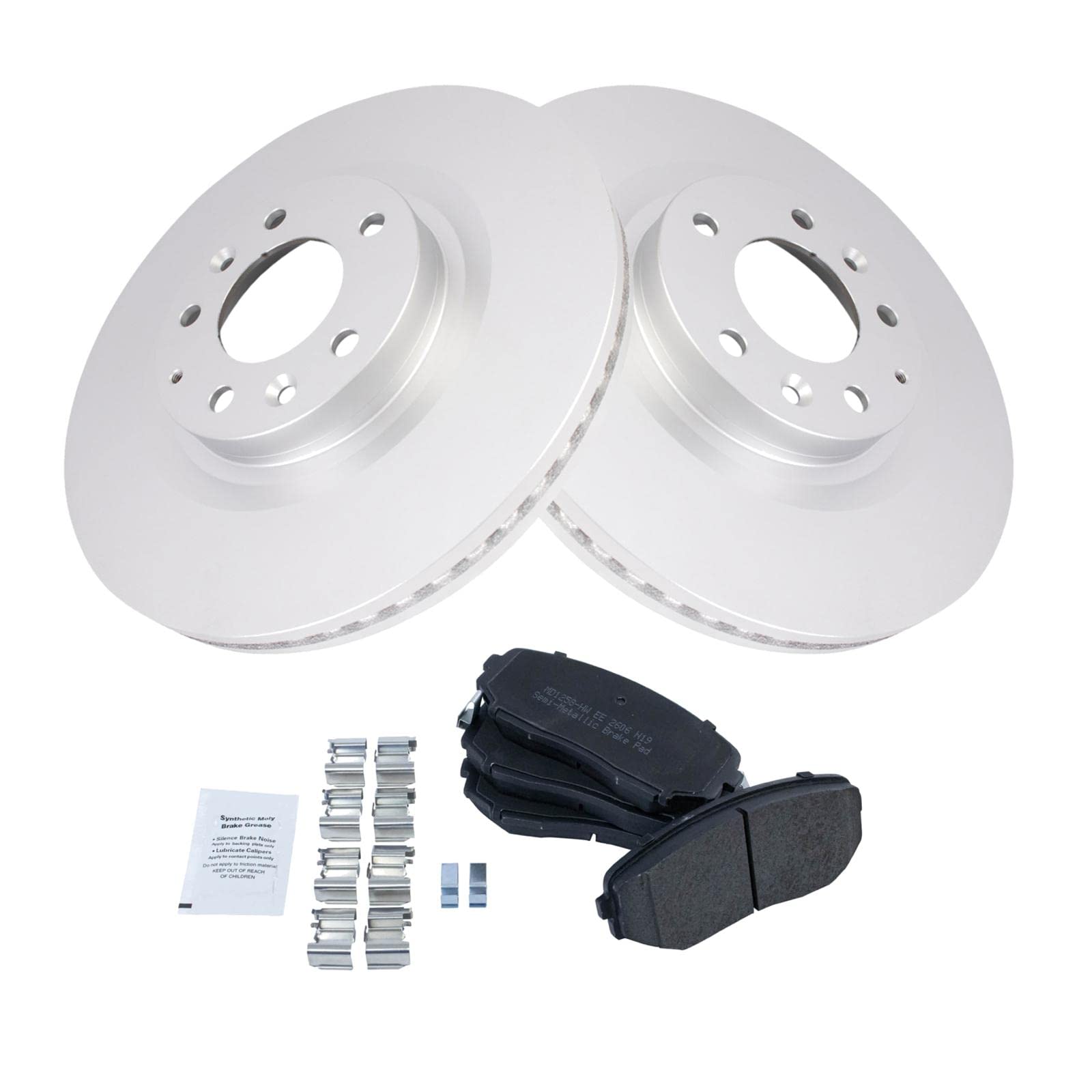 Trq Front Brake Pads & Rotor Kit Compatible With 2007-2015 Mazda Cx-9