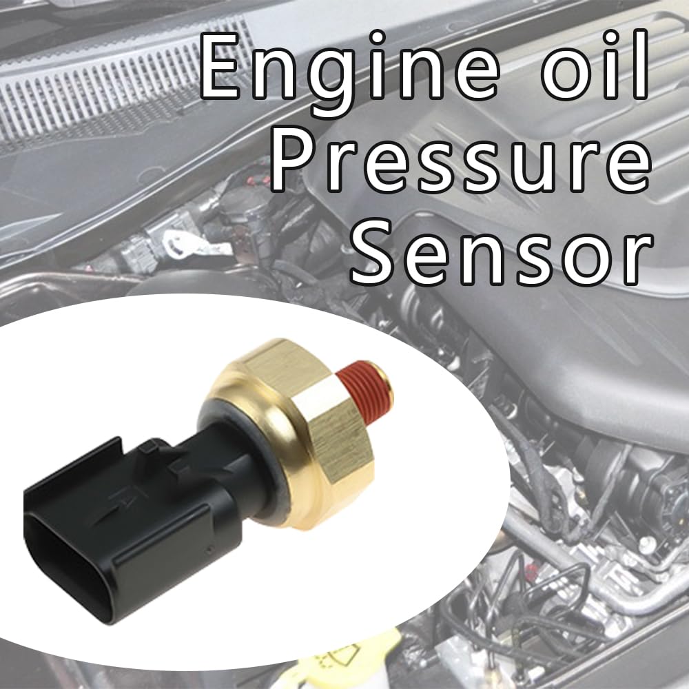 Engine Oil Pressure Switch, Oil Pressure Switch Sensor, Engine Oil Pressure Sensor Sender Switch, Oil Sensor Compatible with Chr