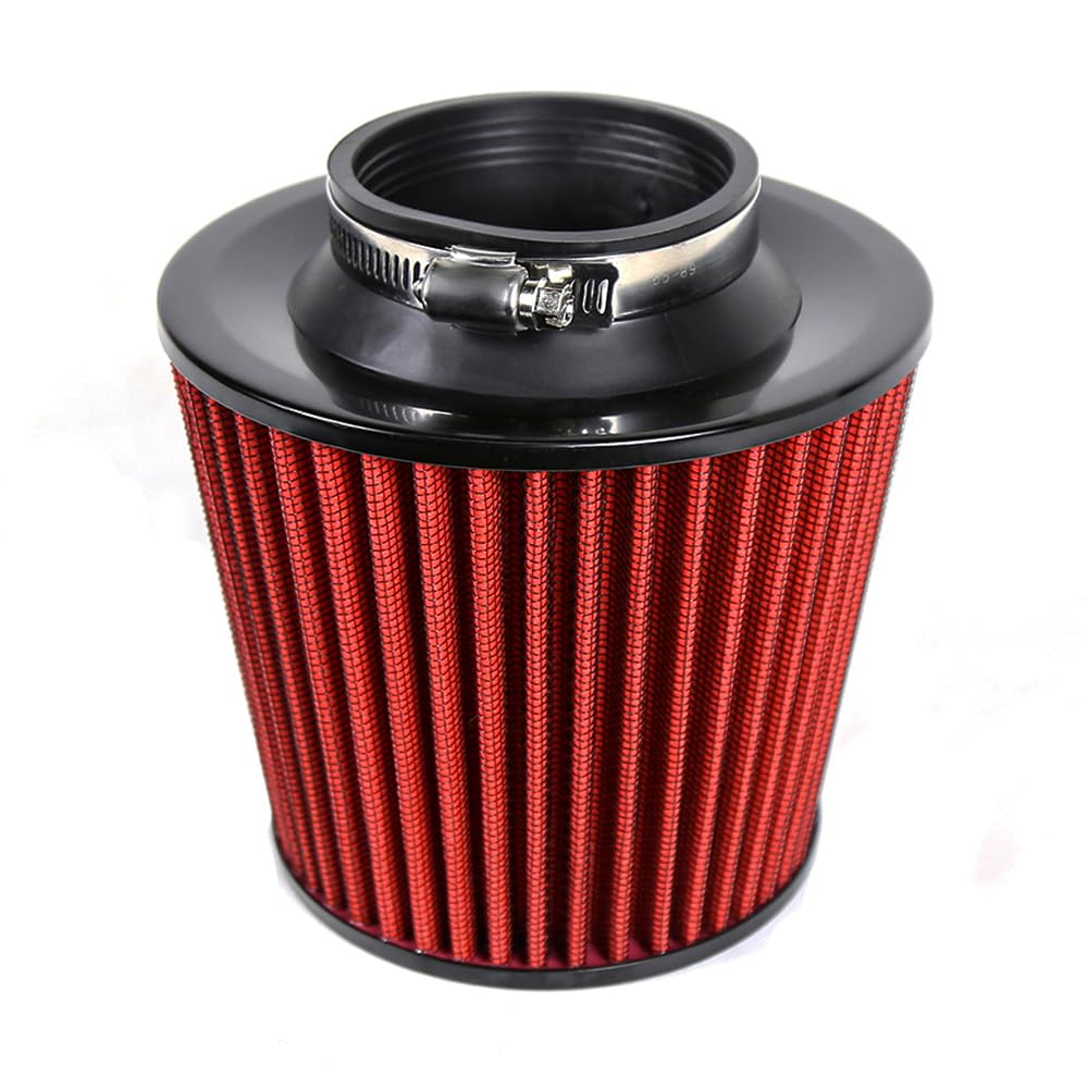 Kyostar Universal Red 3.5 Inch 89Mm Air Intake Cone Filter Replacement Quality Dry Air Filter