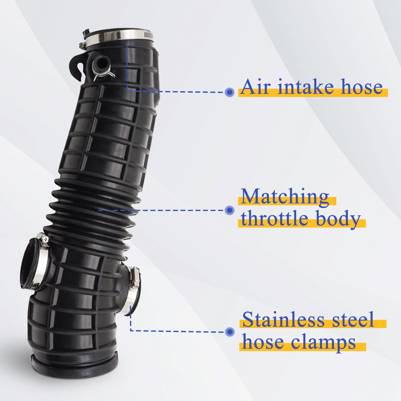 Air Intake Hose Tube With Clamps For 2006-2008 Honda Pilot 3.5L 17228-Ryp-A00