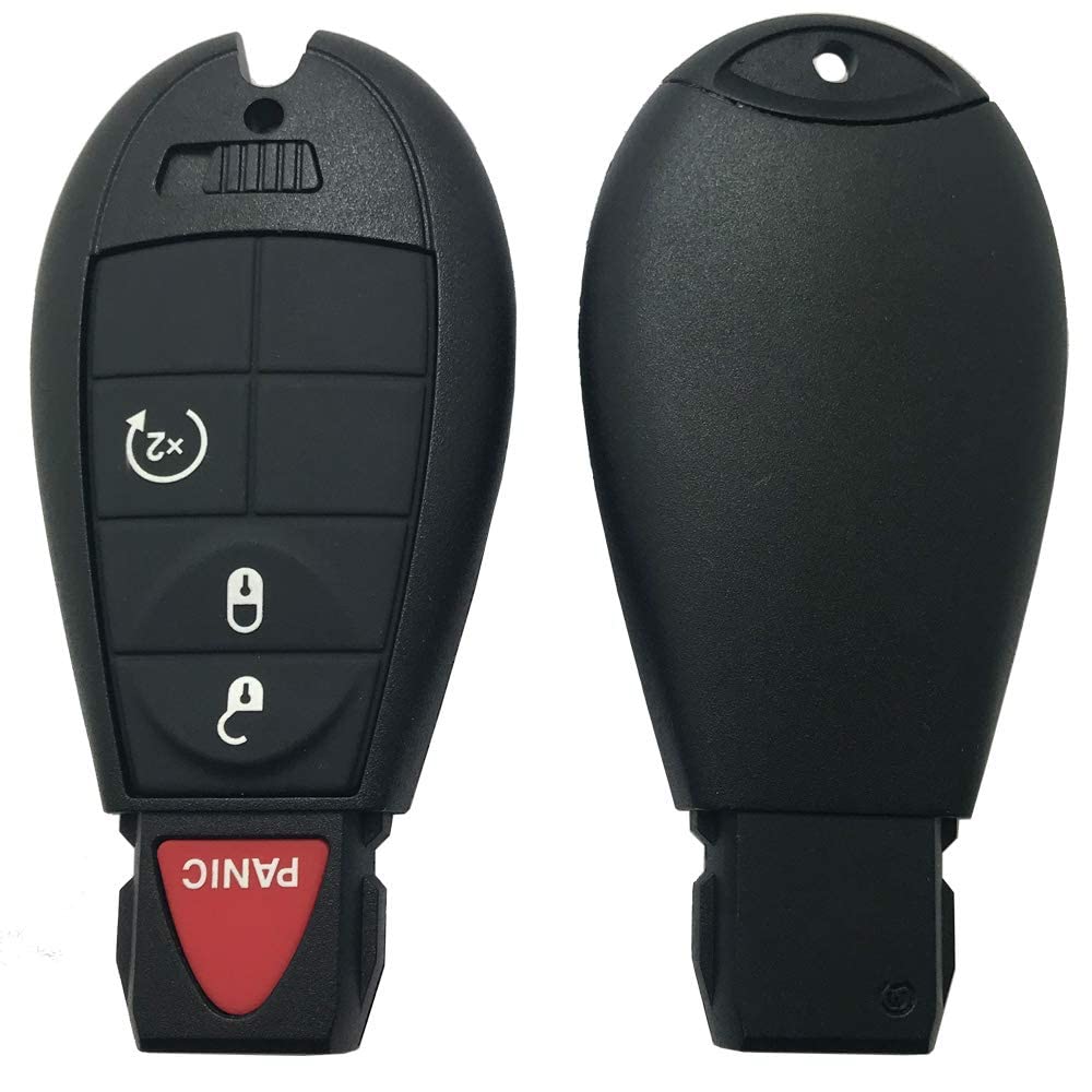 Horande Replacement Key Fob Cover Case fit for 2008-2015 Dodge Ram 1500 2500 3500 Truck Chrysler Jeep Keyless Entry Remote Contr