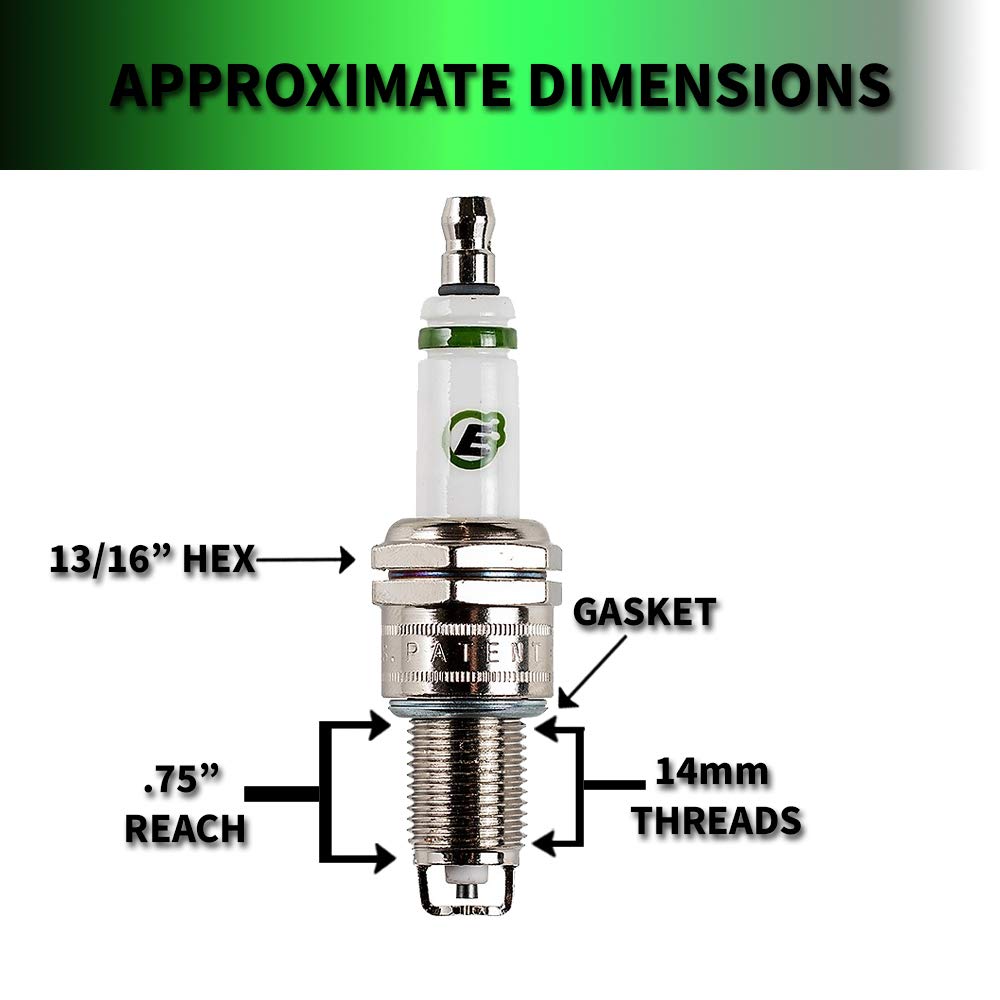 E3 Spark Plugs E3.34 Powersports Spark Plug, Pack Of 1