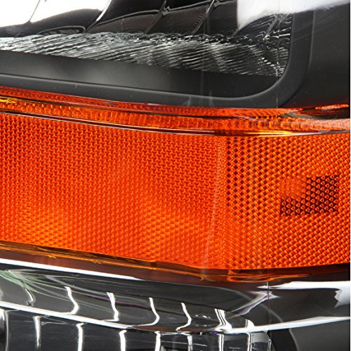 Dna Motoring Hl-Oh-Fsuper08-Bk-Am Black Amber Headlights Replacement Compatible With 08-10 F-250 / F-350 / F-450 / F-550 Super D