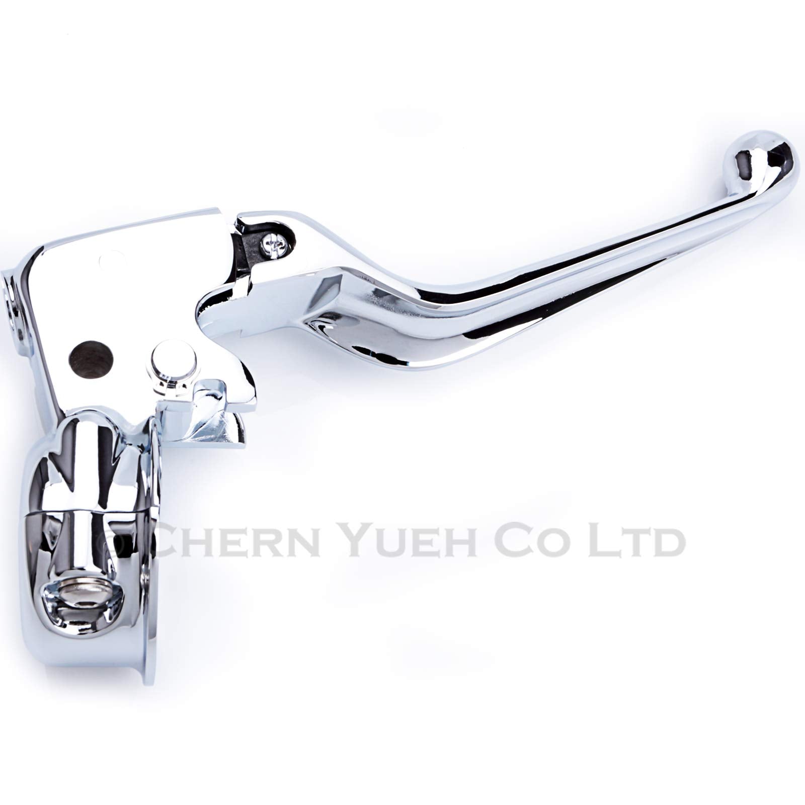 Chern Yueh Clutch Lever Perch Clamp For 96-06 Harley-Davidson Dyna Softail Touring 43329 47231 (Chrome)