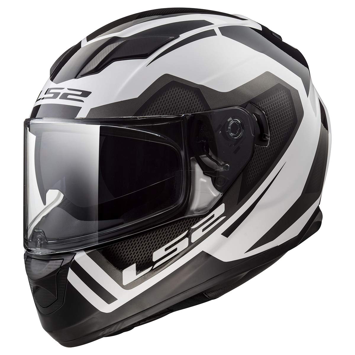 Ls2 Helmets Full Face Stream Evo Street Helmet (Axis White - Small)
