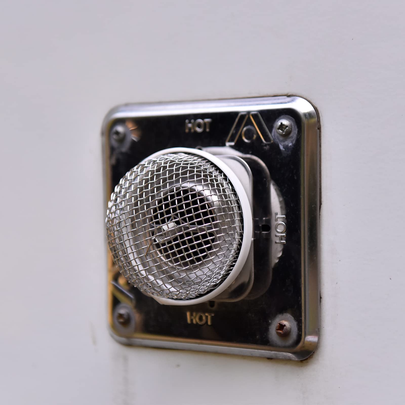 Rvguard Rv Flying Insect Screen Stainless Steel Mesh With Installation Tool And Silicone Rubber, Circular 2.8 Inch, 8.1 X 1.5 In