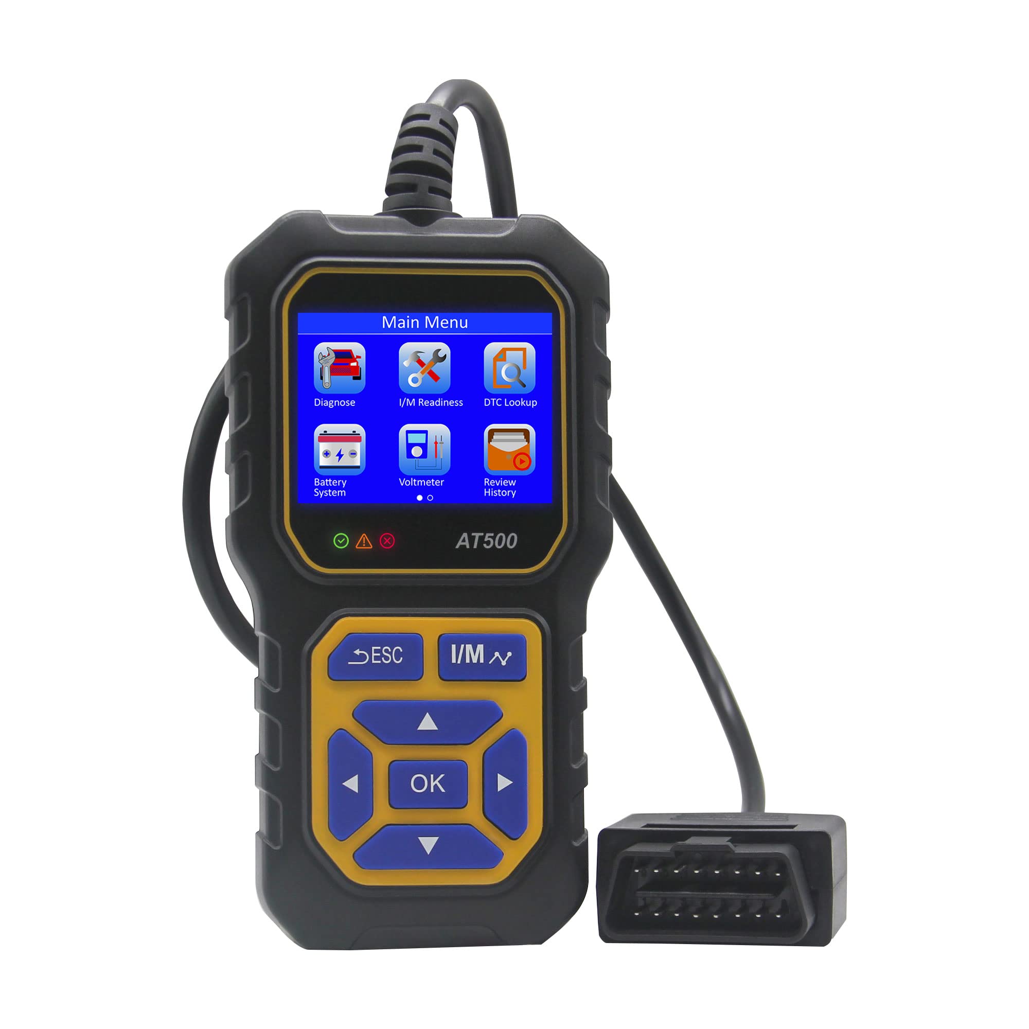 Car OBD2 Scanner Code Reader Engine Fault Code Reader iKiKin AT500 Professional Reader Scanner Diagnostic Tool Check Engine Ligh