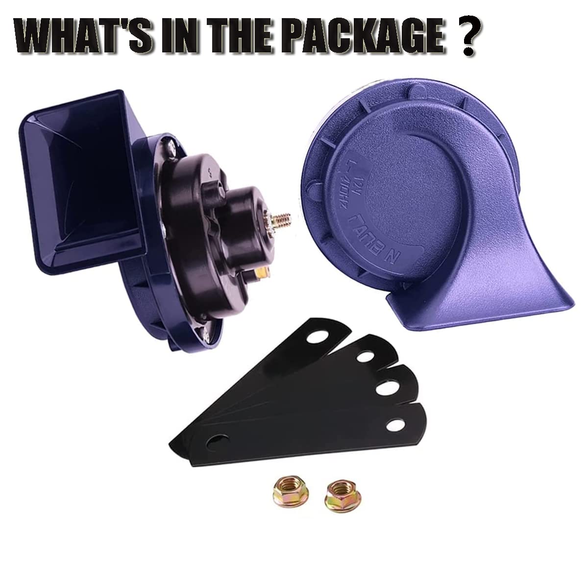 Car Horn 12V Banhao Motorcycle Horns Loud Electric Snail Horn Kit For Trucks Universal Fit Super Loud For Any 12V Vehicles Picku