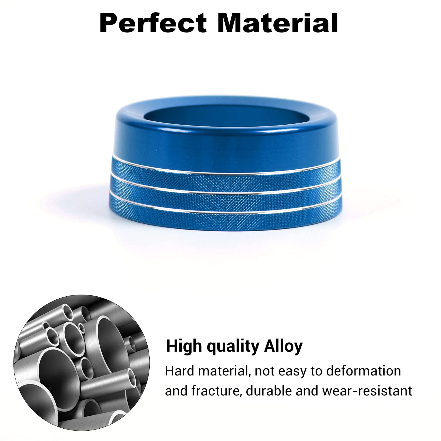 Voodonala for Dodge RAM Aluminum Gear Shift Shifter Switch Transmission Gear Selector Shift Lever Gearstick Knob Coverfor 2013-2