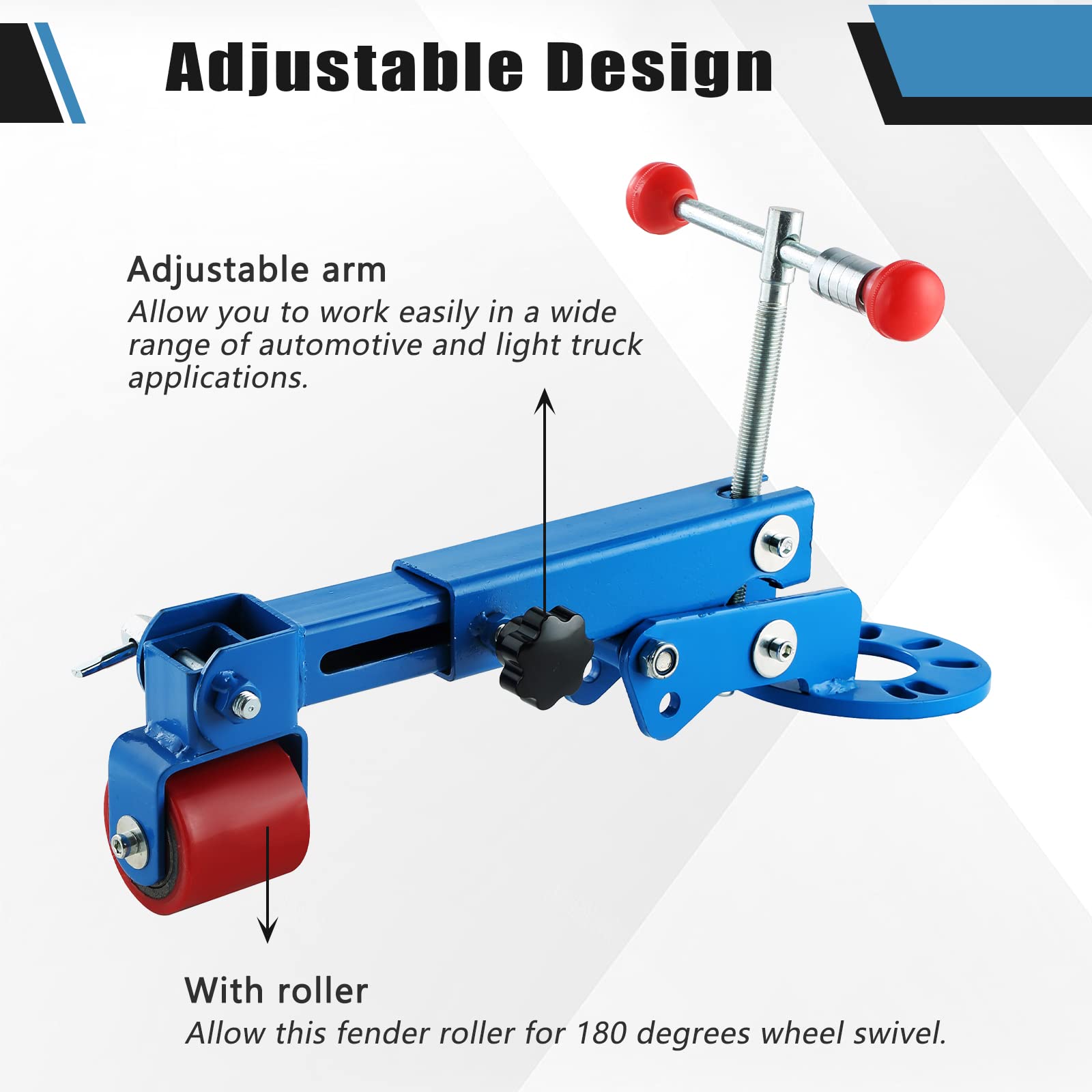 Atpeam Heavy Duty Fender Roller Tool Lip Rolling Extending Tools Auto Wheel Arch Rolling Tool Flaring Reformer Fender Rolling Re