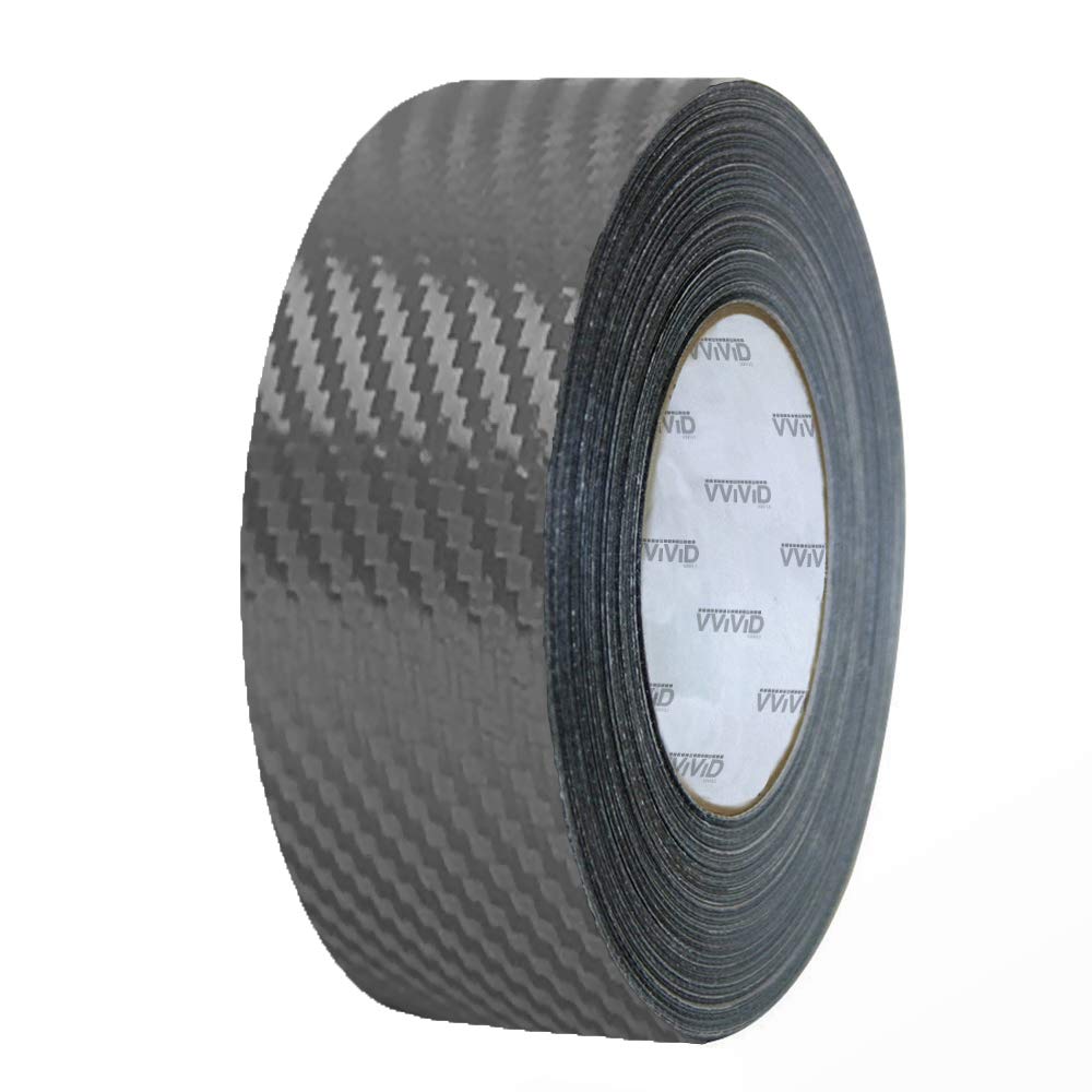 Vvivid Dry Carbon Fibre Detailing Vinyl Wrap Tape 2 Inch X 20Ft Roll Diy (Gunmetal Grey)