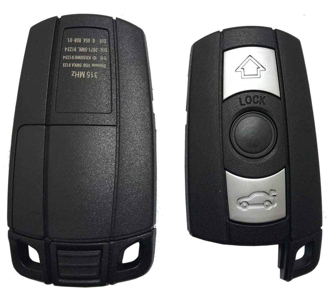 Replacement Keyless Entry Key Fob Cover Fits For 1 3 5 Series 325I 328I 320 X5 X6 Z4 E90 Remote Key Fob Shell Case
