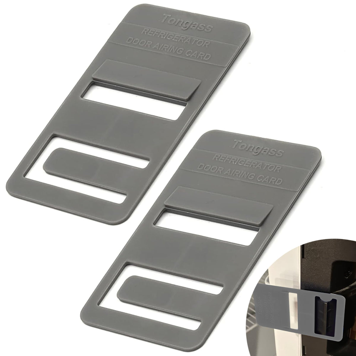 Tongass (2-Pack, Grey Rv Refrigerator Airing Device Service Kit - Exact Replacement Door Prop Clips Compatible With Dometic Mode