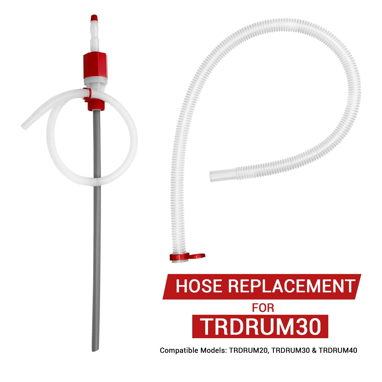 Tera Pump Replacement Flexible Discharge Hose For Trdrum30 Manual Drum Siphons, Bpa-Free