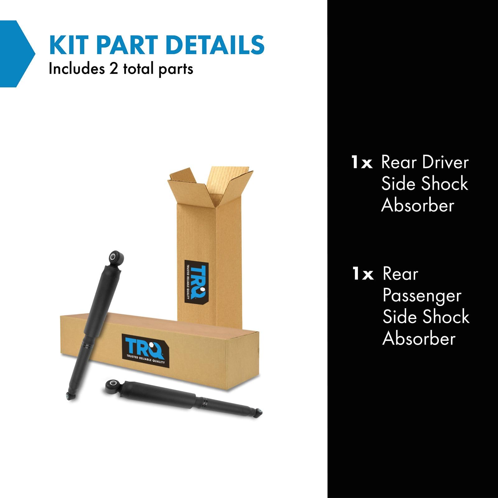 Trq Rear Shock Absorber Pair For Terraza Uplander Venture Silhouette Montana Aztek