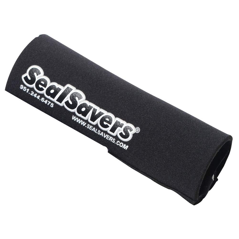 Seal Savers Zip-On Fork Seal Protection - 1 1/2In. - Black Ssz112Blk