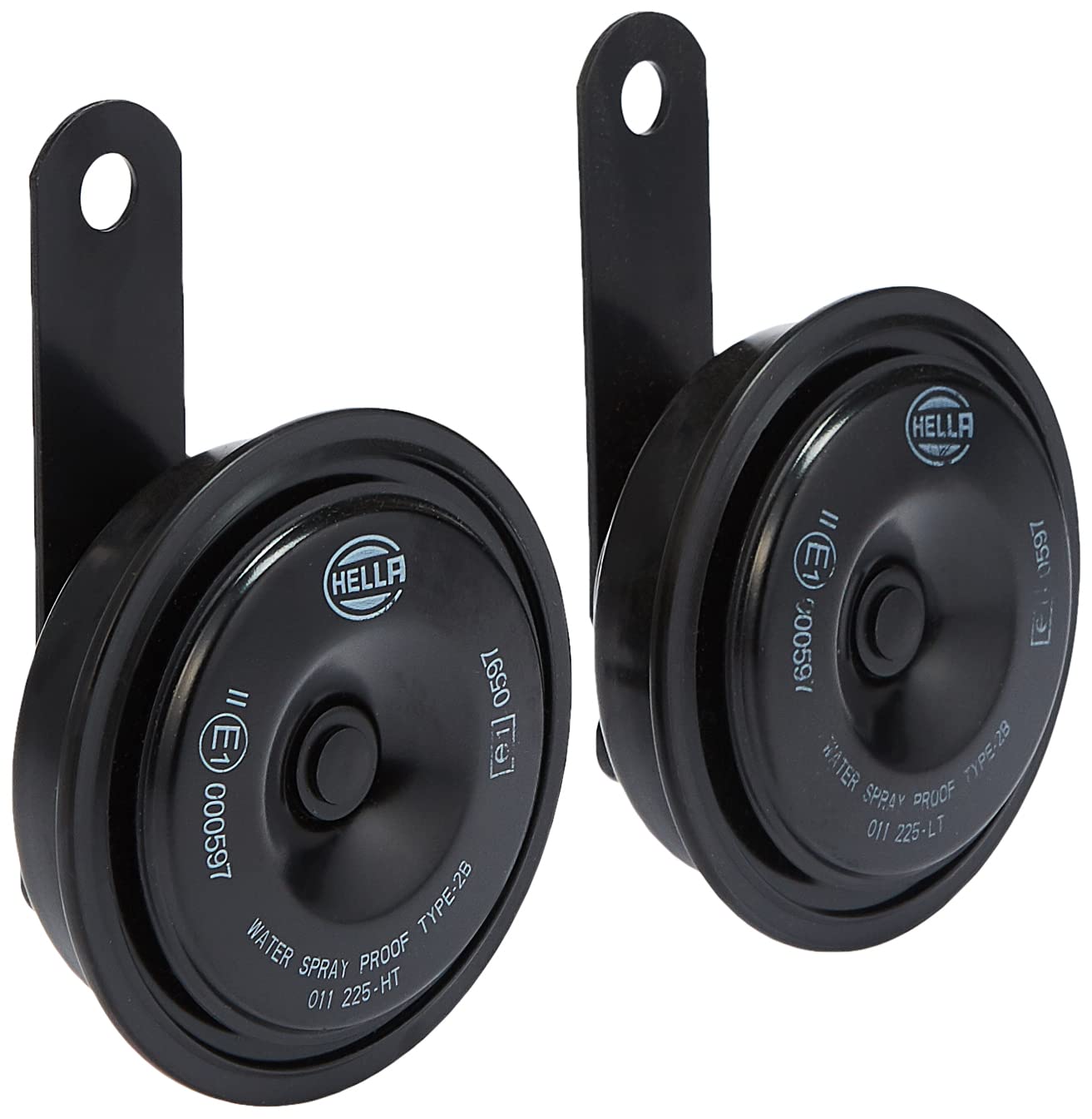 Hella 011225802 Black 77Mm 12V Bx Disc Horn Kit (Universal Fit)