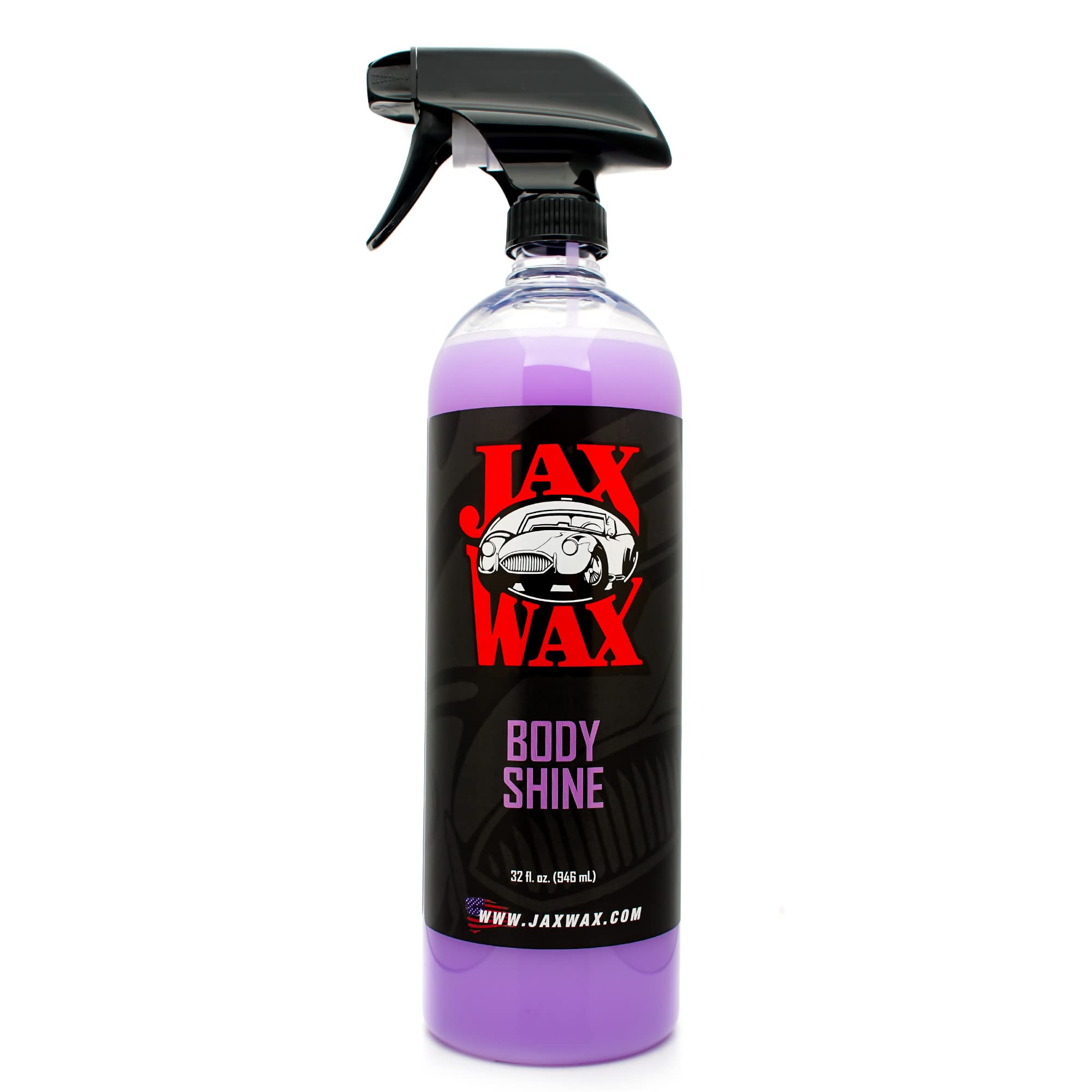 Jax Wax Body Shine Detailer - Spray Car Wax, Removes Water Spots and Dirt, Formulated with Natural Oil and Waxes for Superior Pr