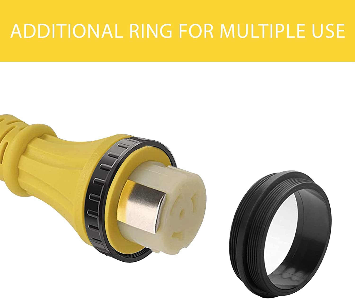 25Ft 50Amp Stw Heavy Duty Rv Extension Cord,14-50P Male And Ss2-50R Twist-Locking Female,125V/250V For Rv Trailer, Camper, Motor