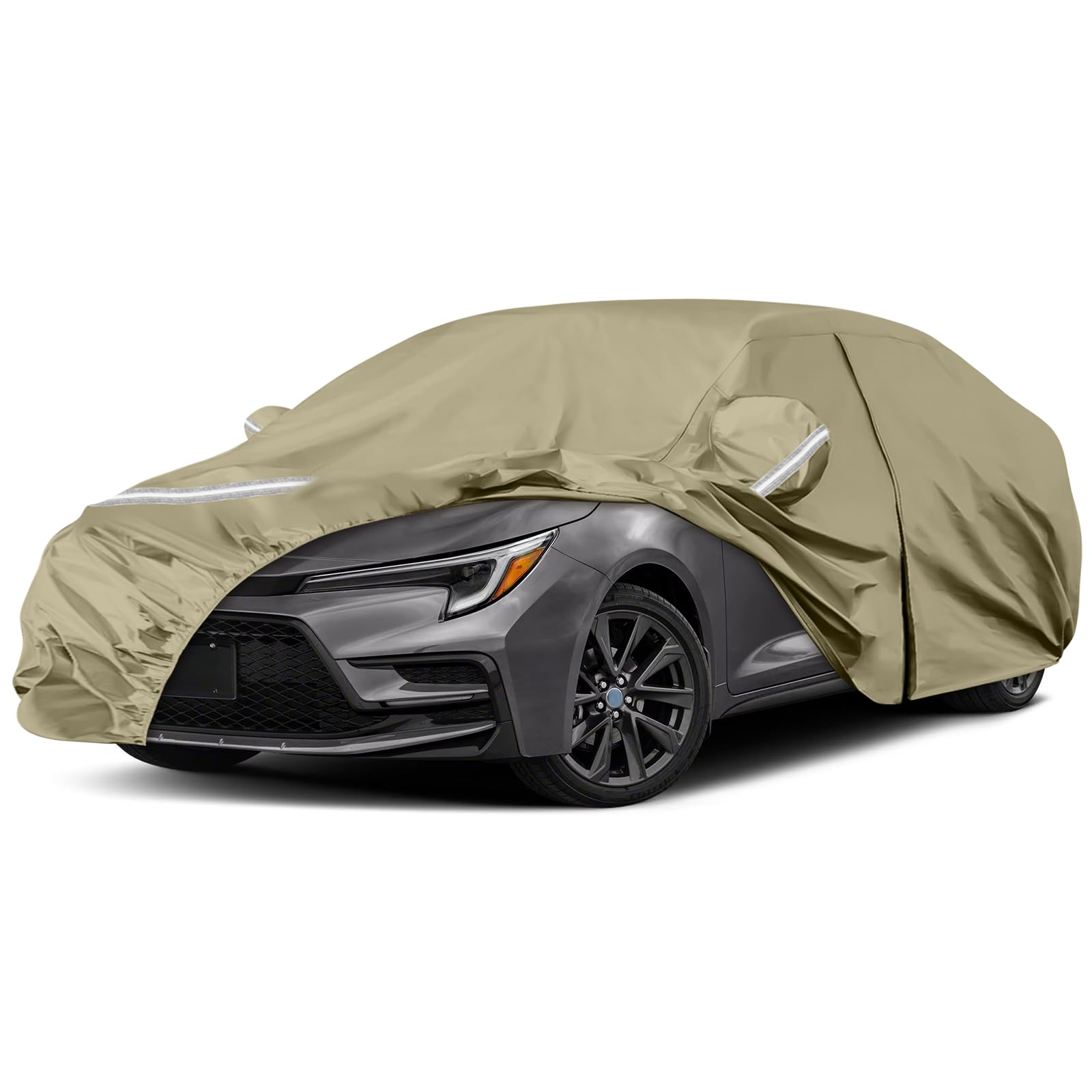 Waterproof Car Covers Replace for 2004-2025 Toyota Corolla Sedan, Multilayer Heavy Duty with Cotton Liner All Weather Car Cover 