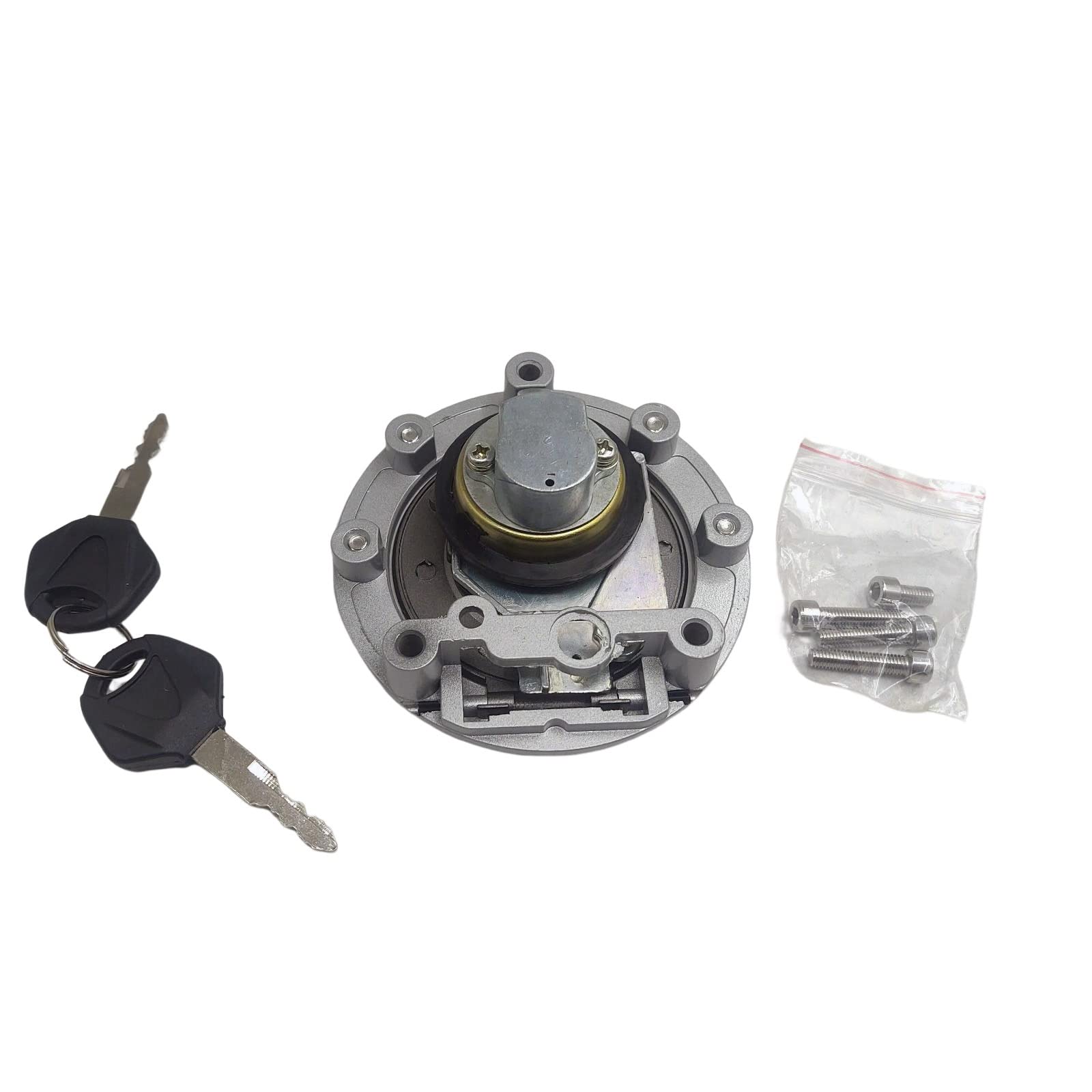 XDF Fuel Gas Tank Cap Cover Lock Key Compatible for Yamaha YZFR1 R6 R6S MT03 XJ6 XJ6F XJ6N FJ09 FJ13 FJ1300 FZ09 FZ07 FZ8 FZ6 FZ