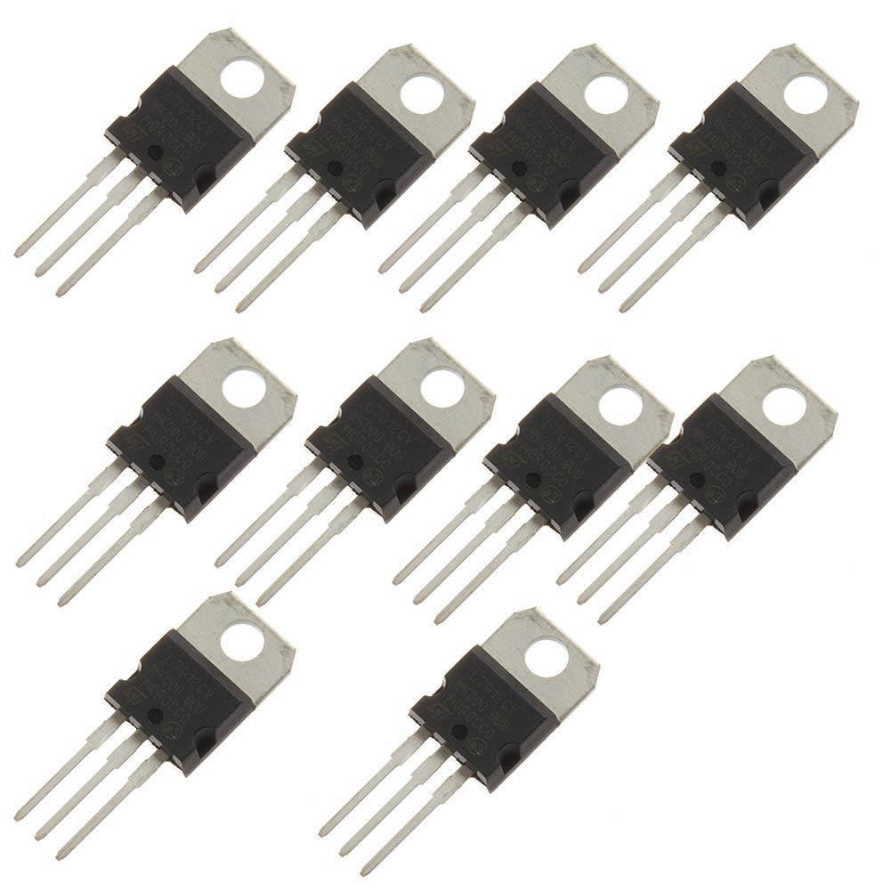 Bridgold 10Pcs L7912Cv L7912 Three-Terminal Regulator Negative Voltage Regulaators,To220.