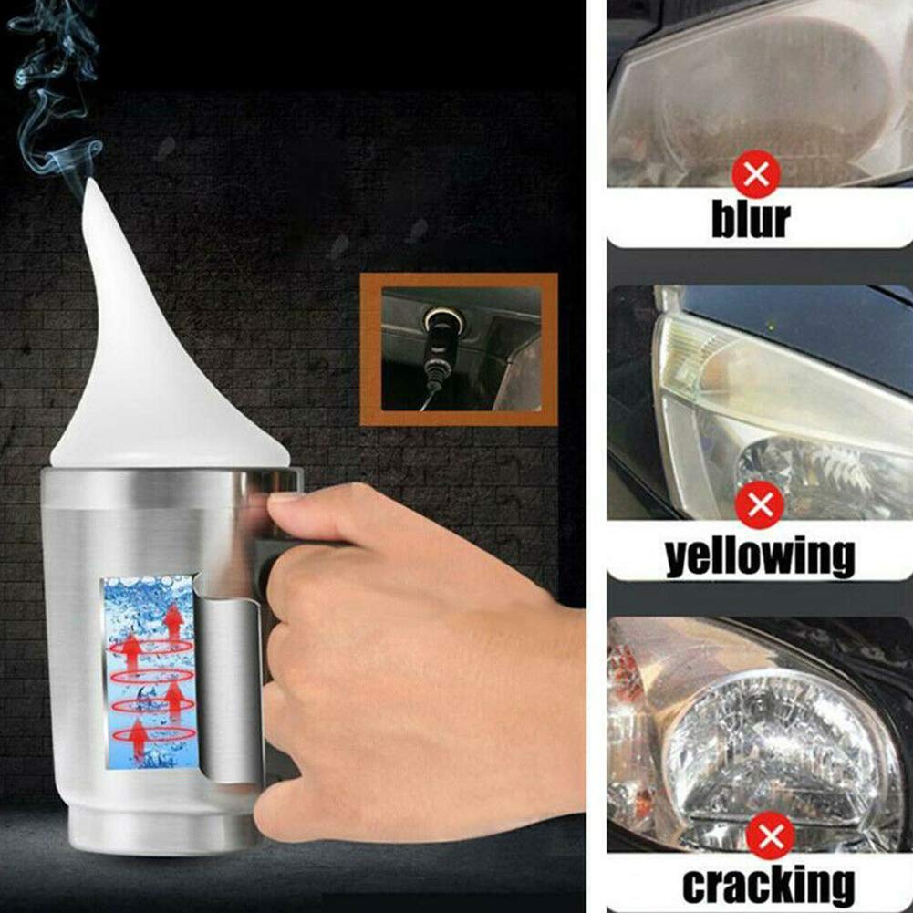 Kasclino Automobile Headlight Restoration Kits, Atomizing Cup Car Headlight Lens Repair Tool Restore Kit, Glass Scratch Repair H