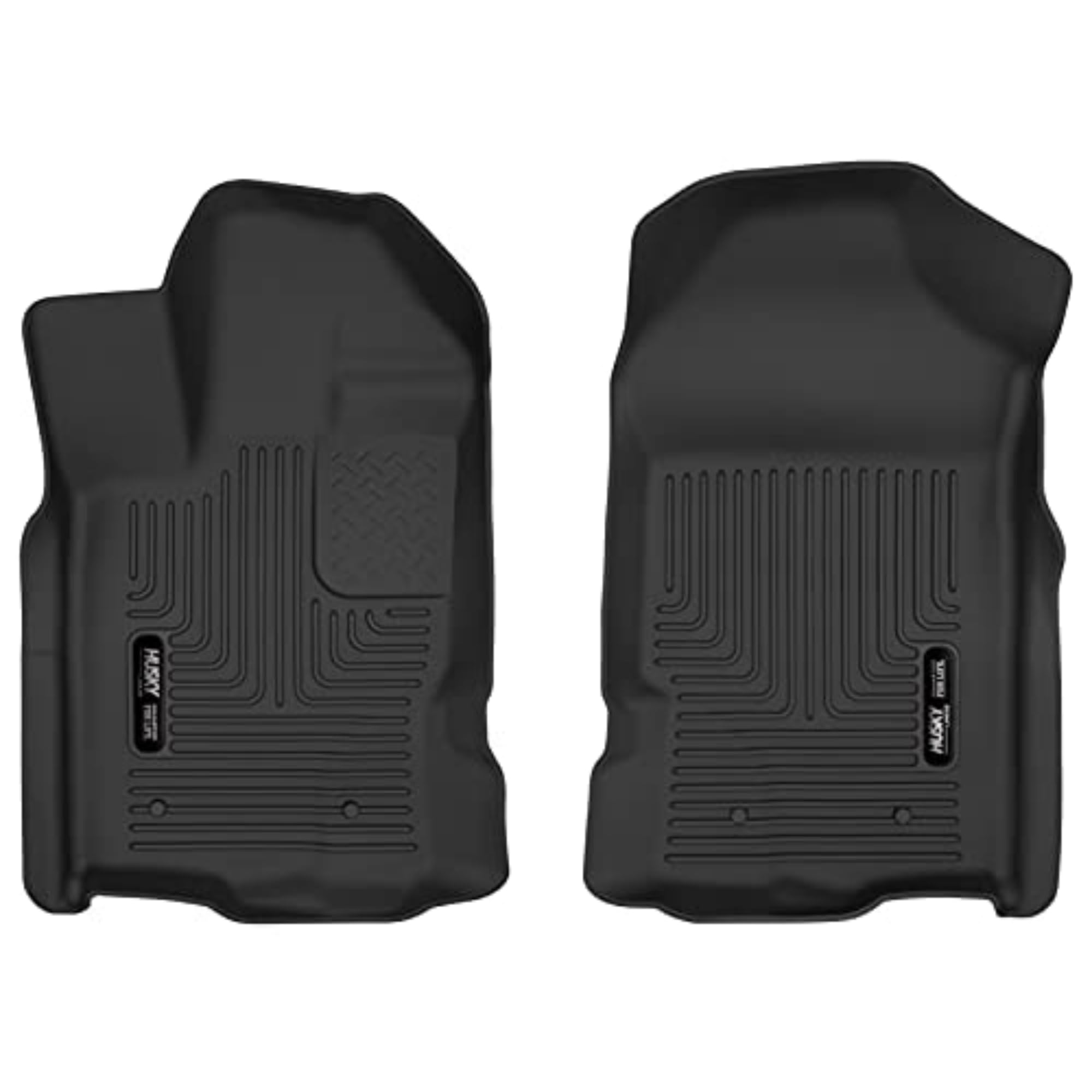 Husky Liners Weatherbeater Floor Mats | Fits 2019-2023 Ford Ranger, Supercrew & Supercab | Front Row, 2-Pc Black - 13411