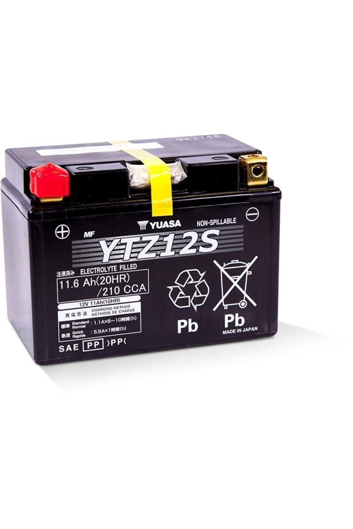 Yuasa YUAM7212A YTZ12S Factory Activated YTZ High Performance AGM Battery