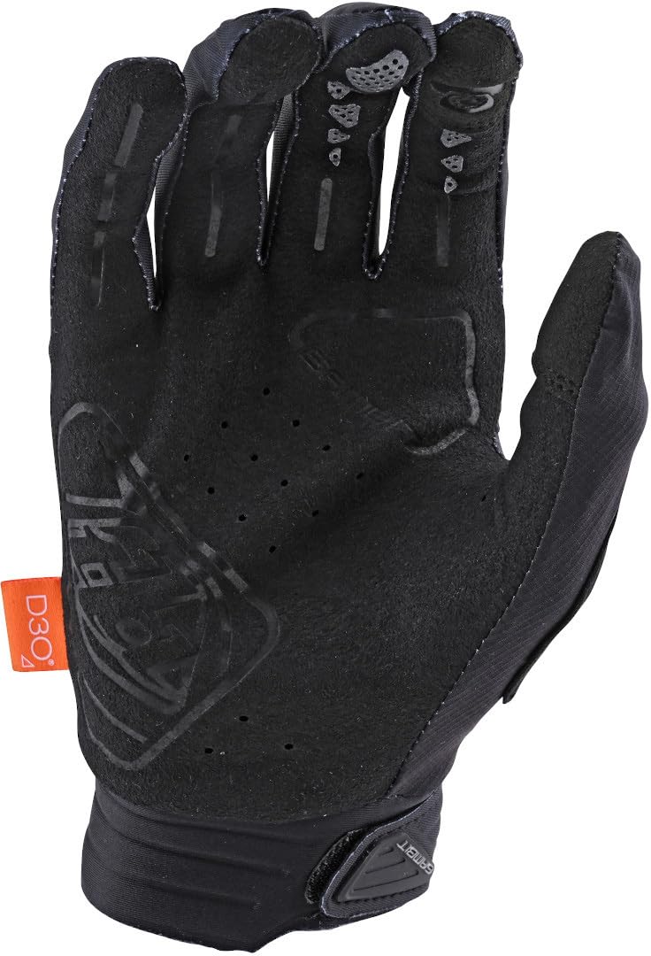Troy Lee Designs Motocross Motorcycle Dirt Bike Racing Mountain Bicycle Riding Gloves, Gambit Glove (Black, Medium)