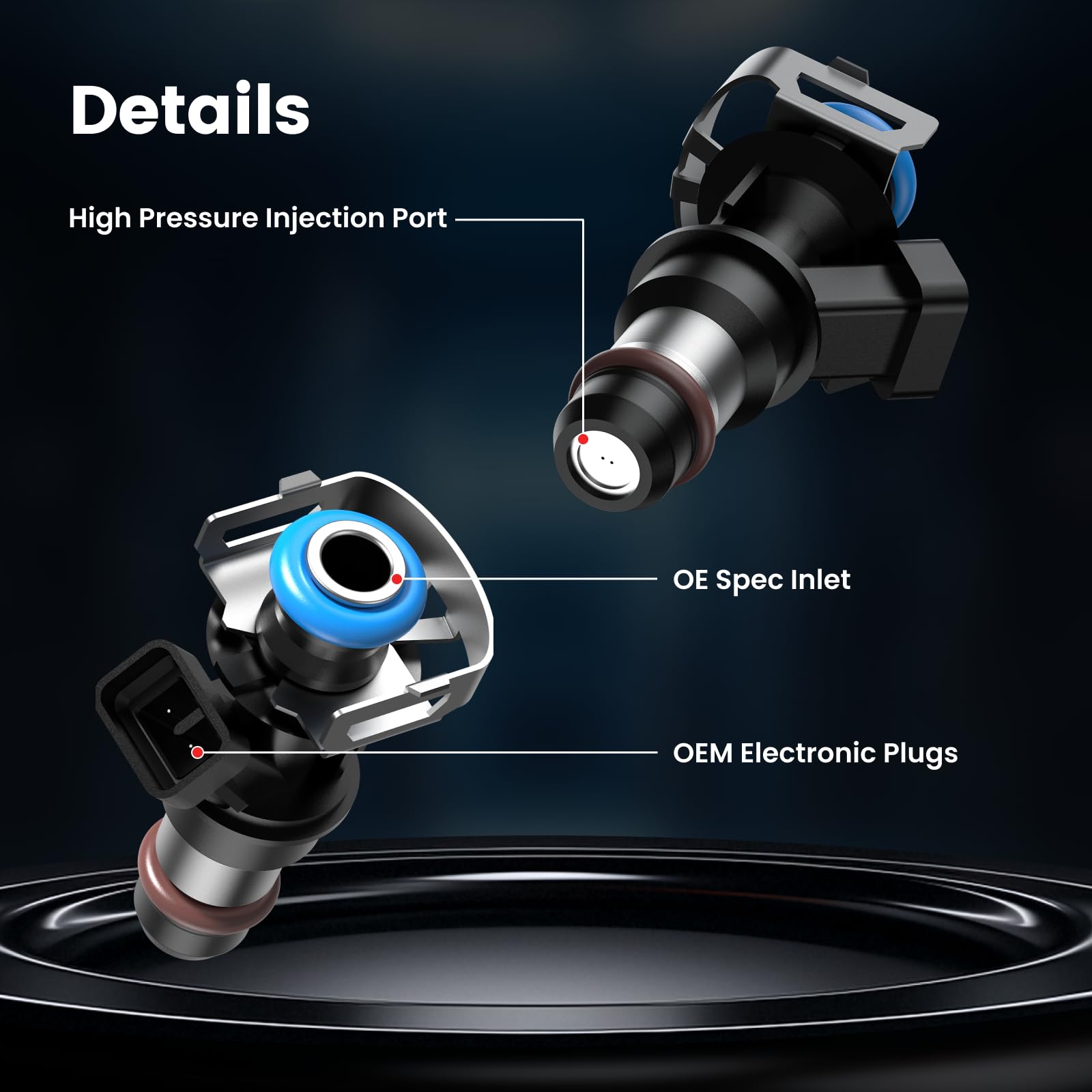 Fuel Injectors 8Pcs Compatible with Chevy Silverado GMC Sierra 4.8L 5.3L 6.0L 2001-2006 Tahoe Yukon 4.8L 5.3L 6.0L 2000-2006 Esc