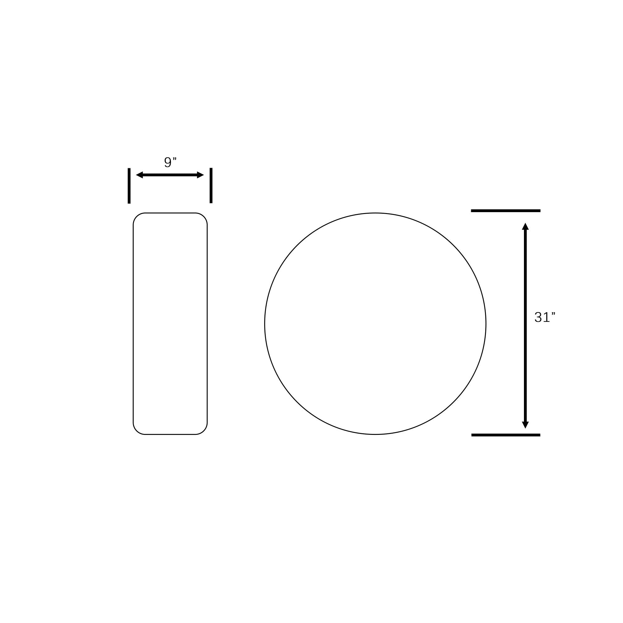 Bcp Black Color Pu Leather Spare Tire Cover (Fit 31-33 Inches)