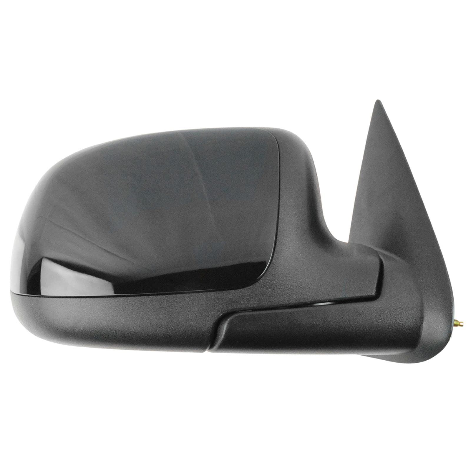 Trq Right Mirror Power Without Heat With Black Cover Passenger Side Compatible With 99-02 Chevrolet Gmc Gm1320131 Gm1321231