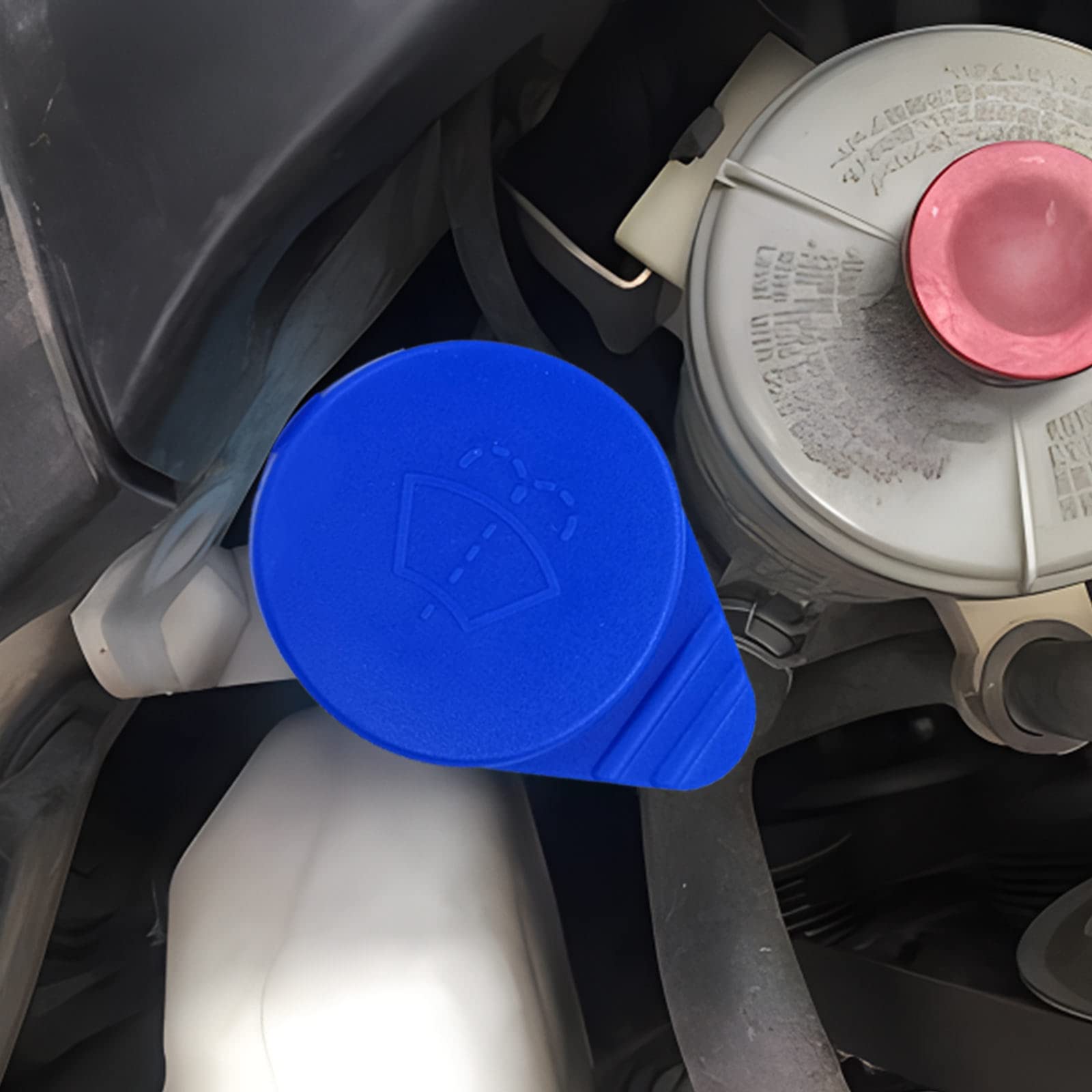Windshield Washer Fluid Reservoir Cap - Wiper Fluid Replacement Kt1Z17632A, Cp9Z-17A605-A Compatible With Ford Focus 2012-2018