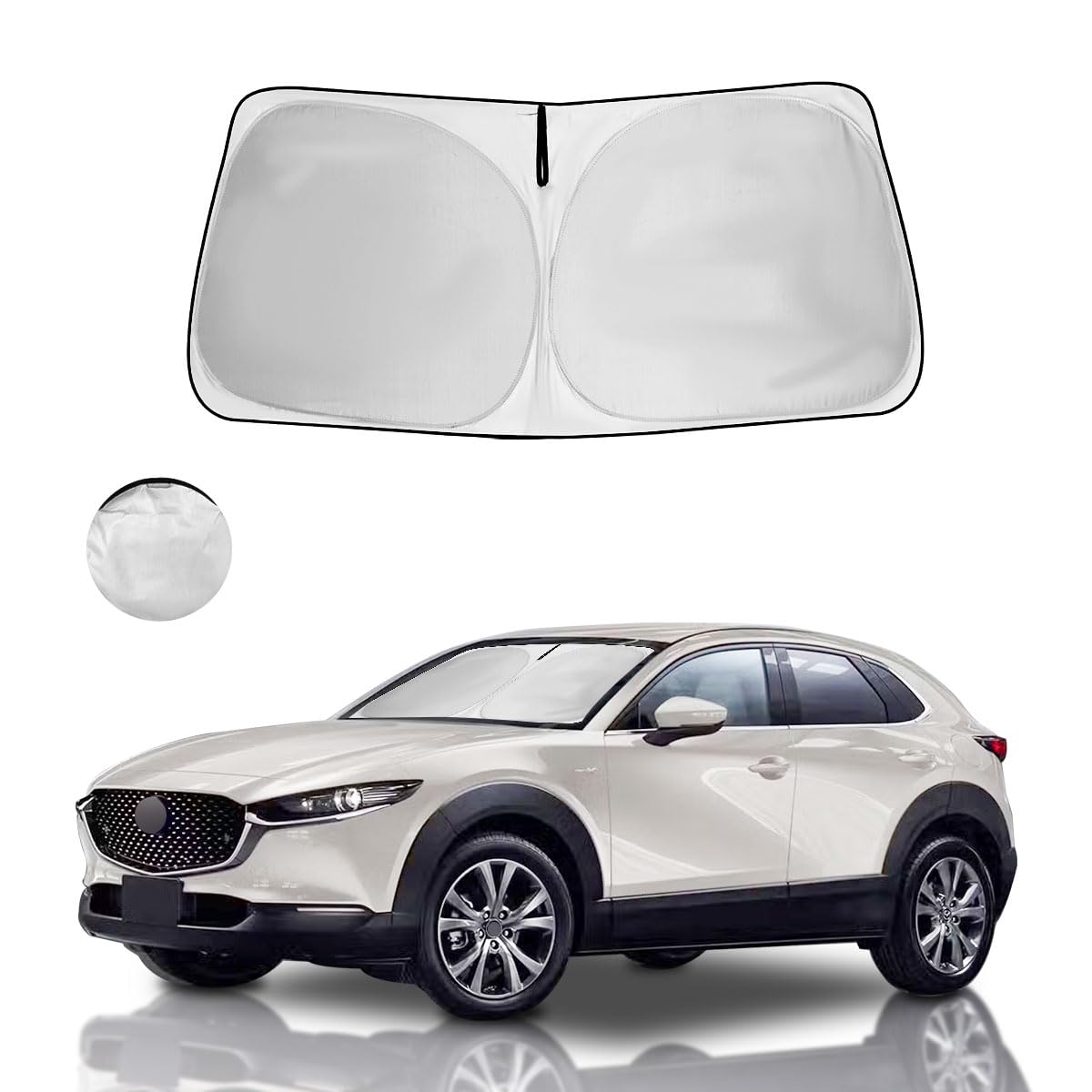 Hohuigo Windshield Sun Shade For 2025-2019 Mazda Cx-30 Custom Fit Window Sunshade Fit Cx30 Windshield Cover Accessories, Front W