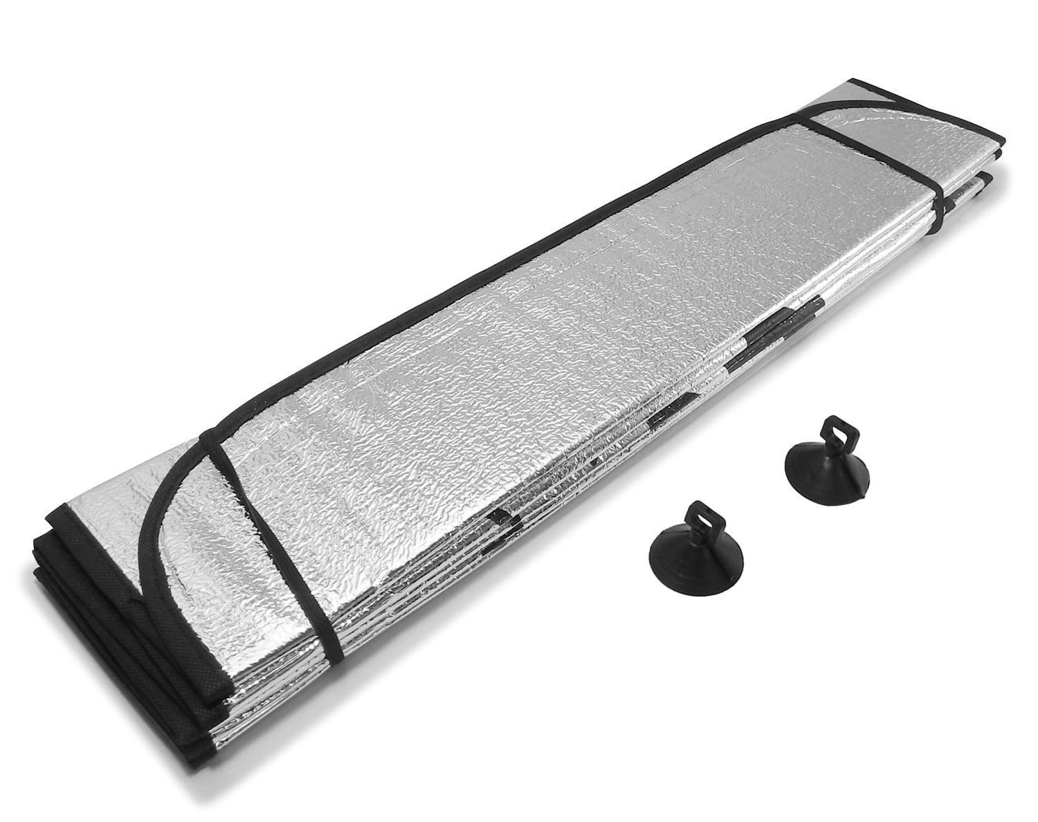 Dhanvine Car Front/Rear Windshield Silver Sunshade Foil Curtain Foldable Car Sunshades Compatible with Audi Q3