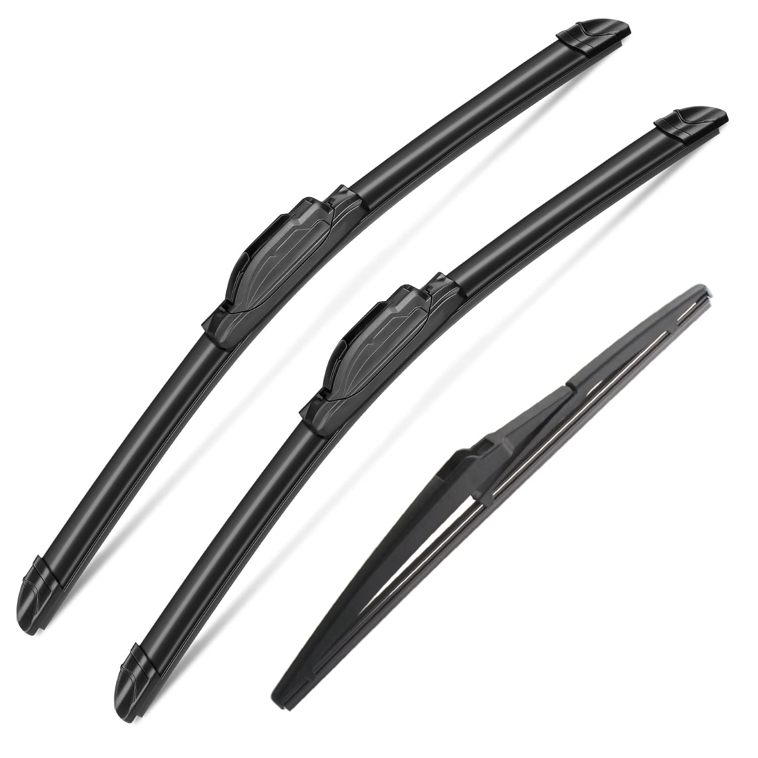 3Pcs Windshield Wipers For Mazda 3 2010 2011 2012 3013, All Seasons Original Equipment Automotive Replacement Windshield Wiper B