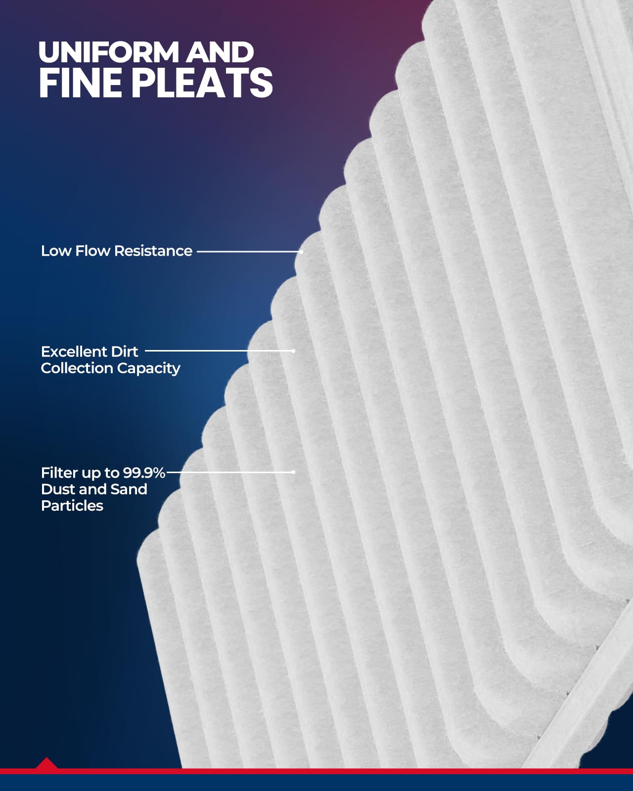KAX Engine Air Filter, CA10495 Replacement for Mazda MX-5 Miata 2006 2007 2008 2009 2010 2011 2012 2013 2014 2015, Advanced Air