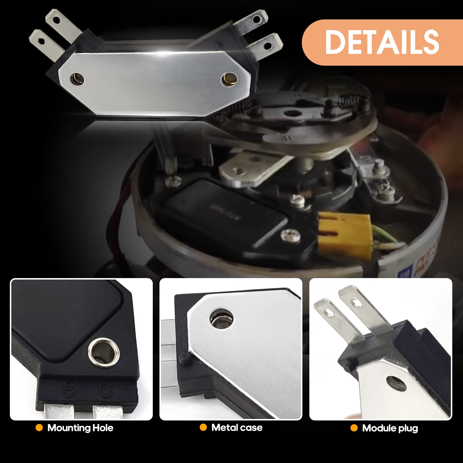 4 Pin Performance Ignition Module 1974-1988 For Chevy Pontiac Olds Buick