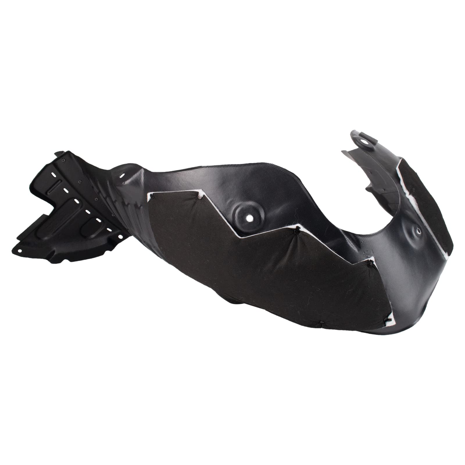 Trq Front Inner Fender Liner Set Compatible With 2013-2016 Hyundai Santa Fe Hy1248129 Hy1249129