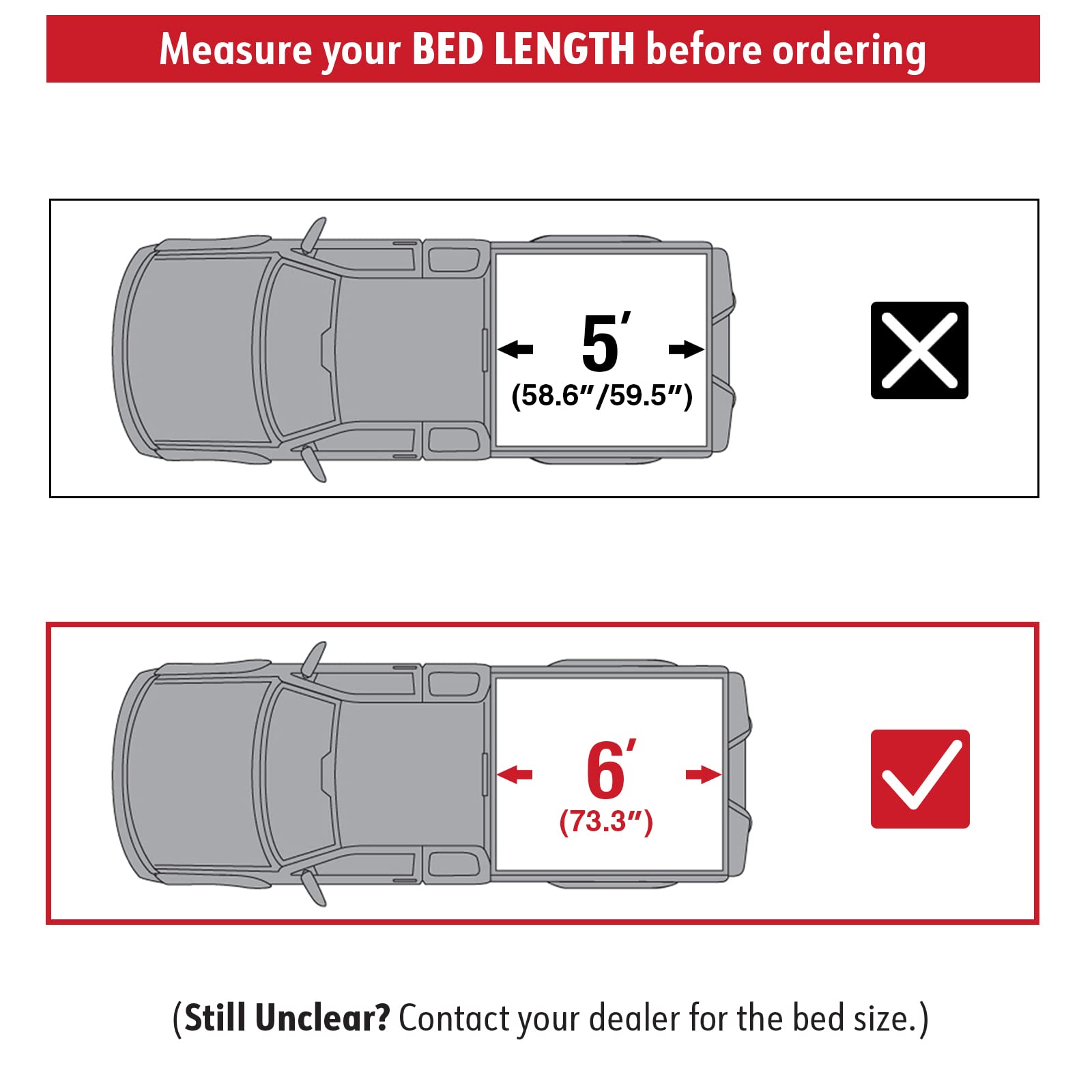 Maxmate Soft Roll-Up Truck Bed Tonneau Cover Compatible With 2005-2021 Nissan Frontier; 2009-2012 Suzuki Equator | 6' (73') Bed | Tcn169035