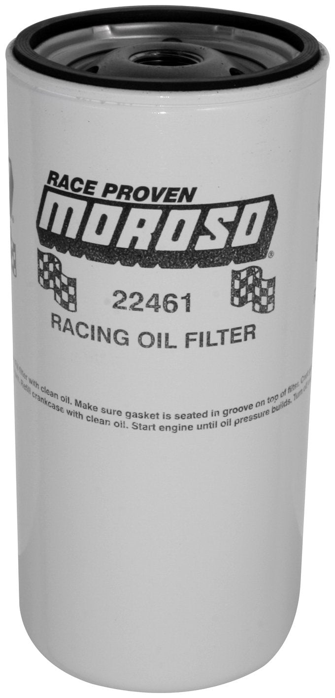 Moroso 22461 Racing Oil Filter, Extra Long Chevy, 13/16-16 Thread, PH373 L40084 FL308 51794 PF932 6439034 HP-6002 LF226