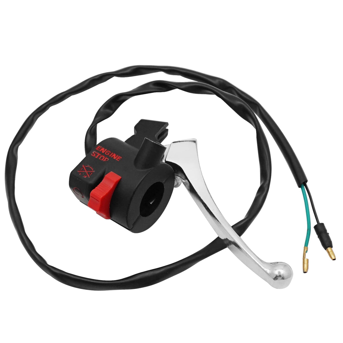 M Mati Right Start Stop Kill Switch & Brake Lever For Honda Crf50 Crf50F 2004-2023 35130-Gel-D61 35130-Gel-A01 53175-Gr2-010