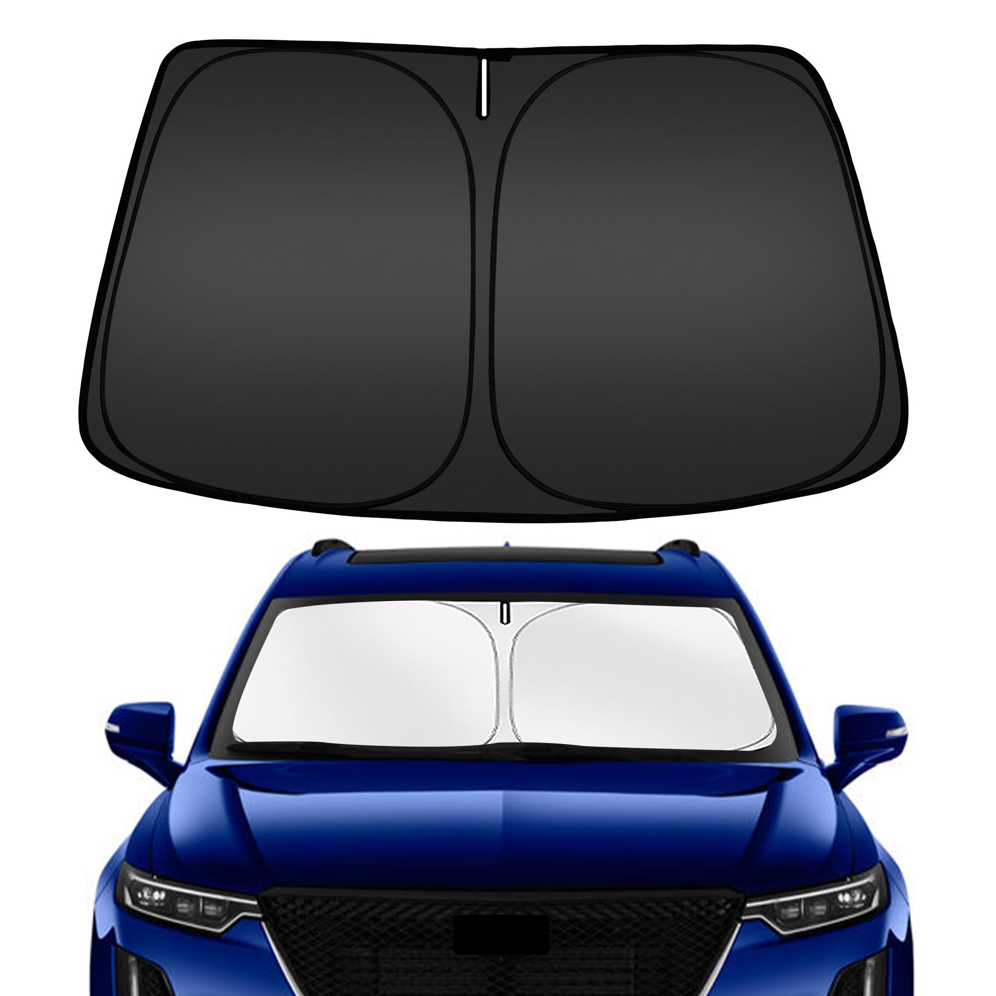 Arismotor Windshield Sun Shade For Cadillac Xt6 2020-2025, Custom Fit Foldable Front Window Sunshade Sun Visor Protector, Block