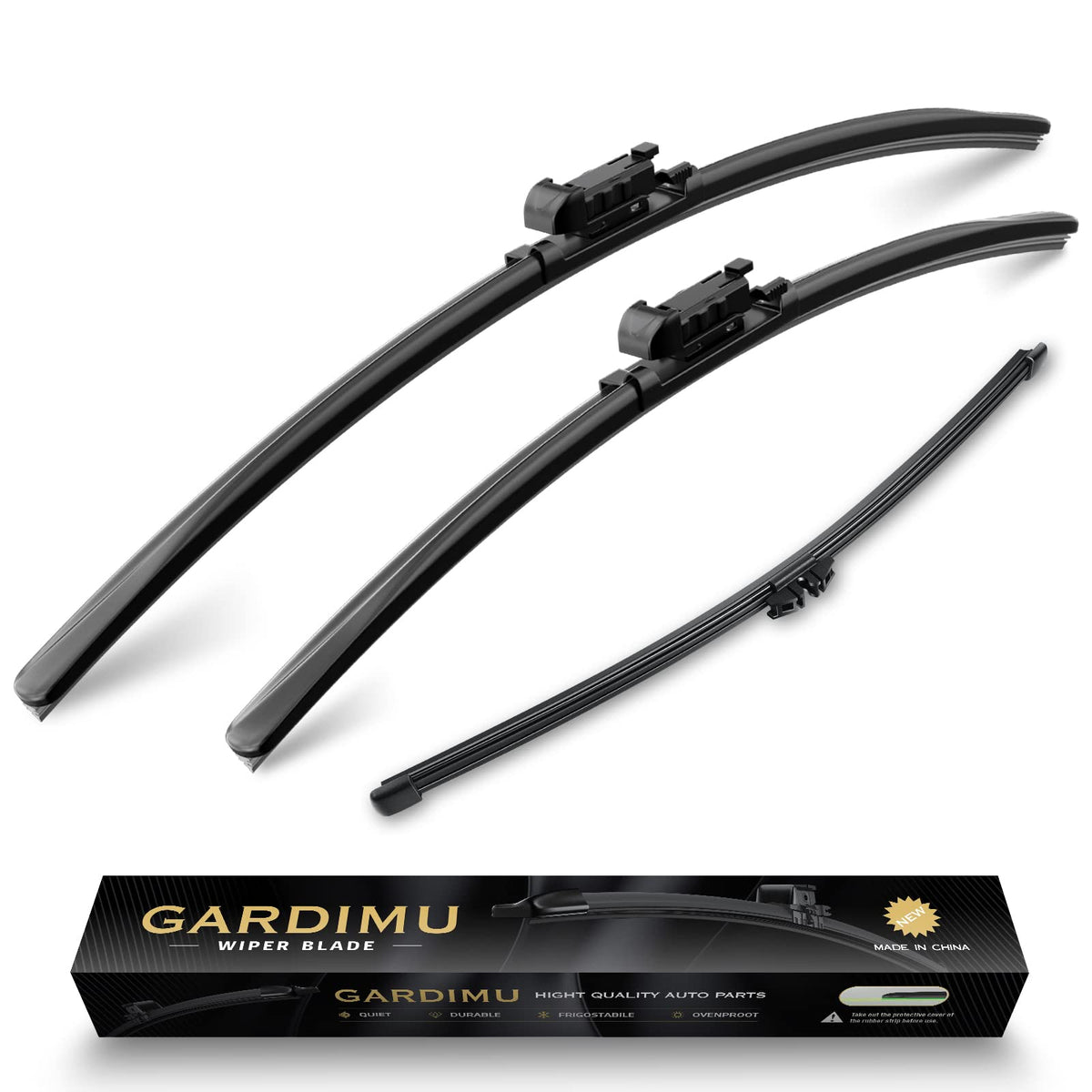 Gardimu Replacement For 2020-2023 Ford Explorer Windshield Wiper Blades-3 Pieces Of Car Front And Rear Window Wiper Blades