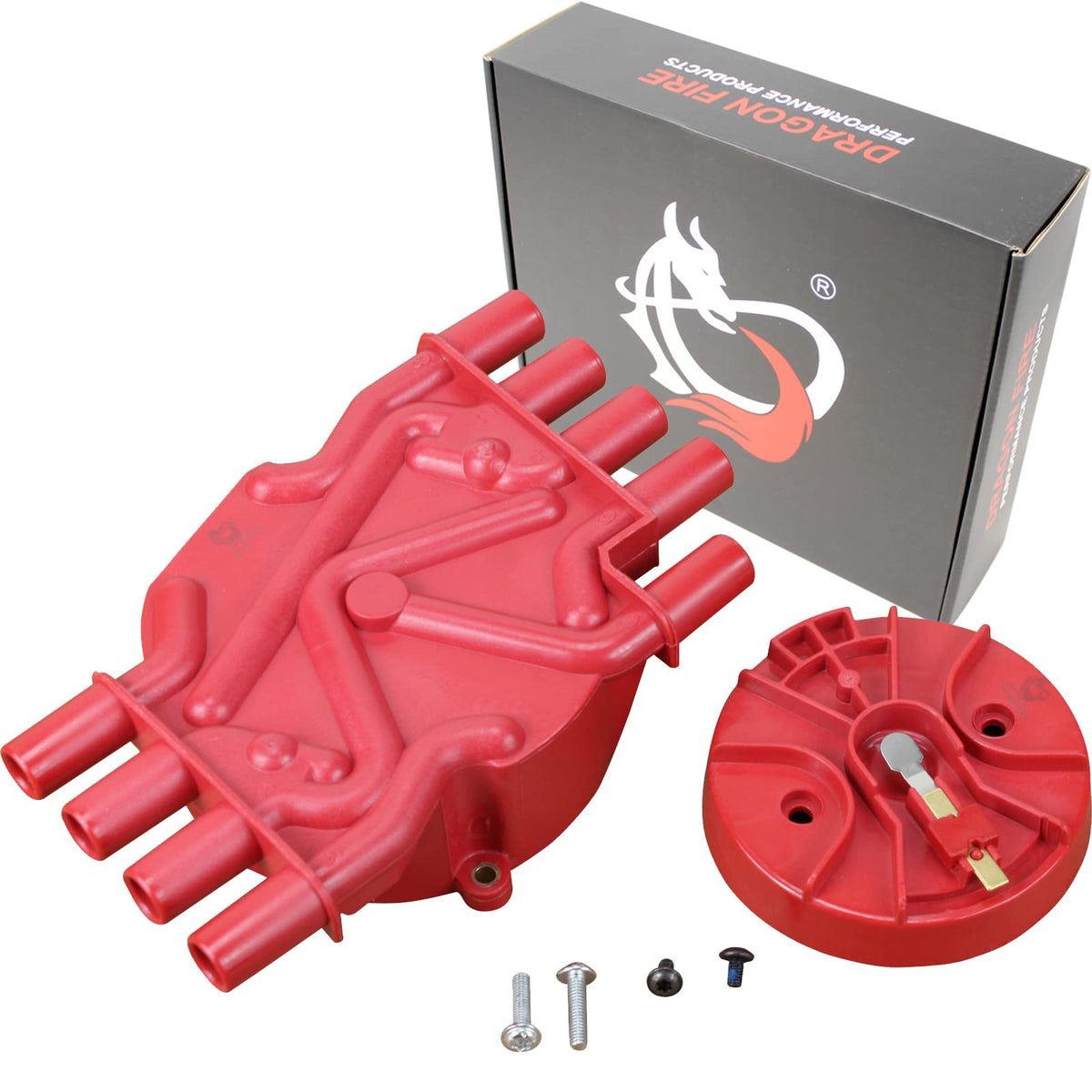 DRAGON FIRE PERFORMANCE Heavy Duty Distributor Cap and Rotor Set Compatible Replacement With 1996-2002 Chevrolet GMC Express Sub